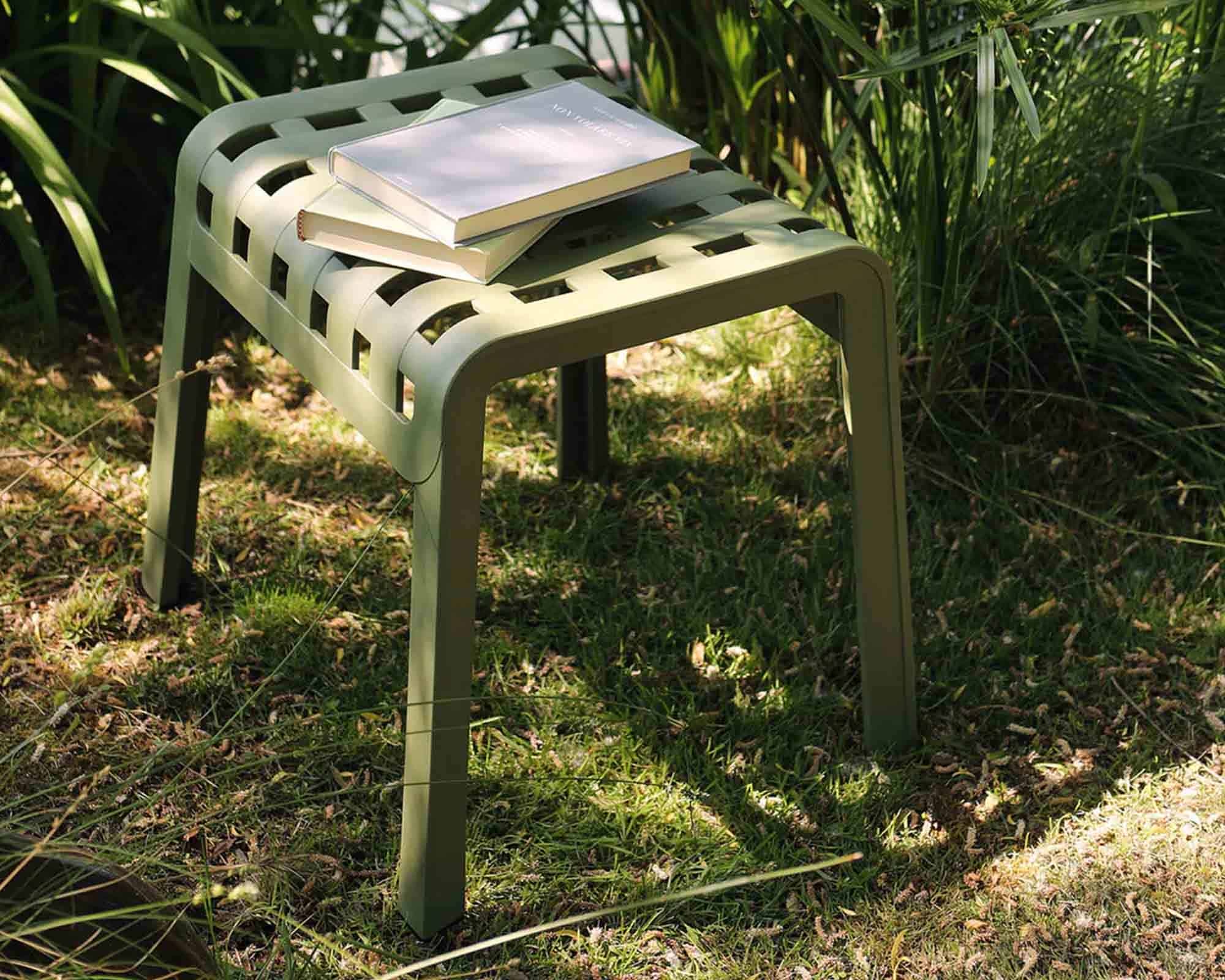 Poggiapiede Poggio Agave 41,5x49x44cm in Resina e Polipropilene - Nardi - immagine 6