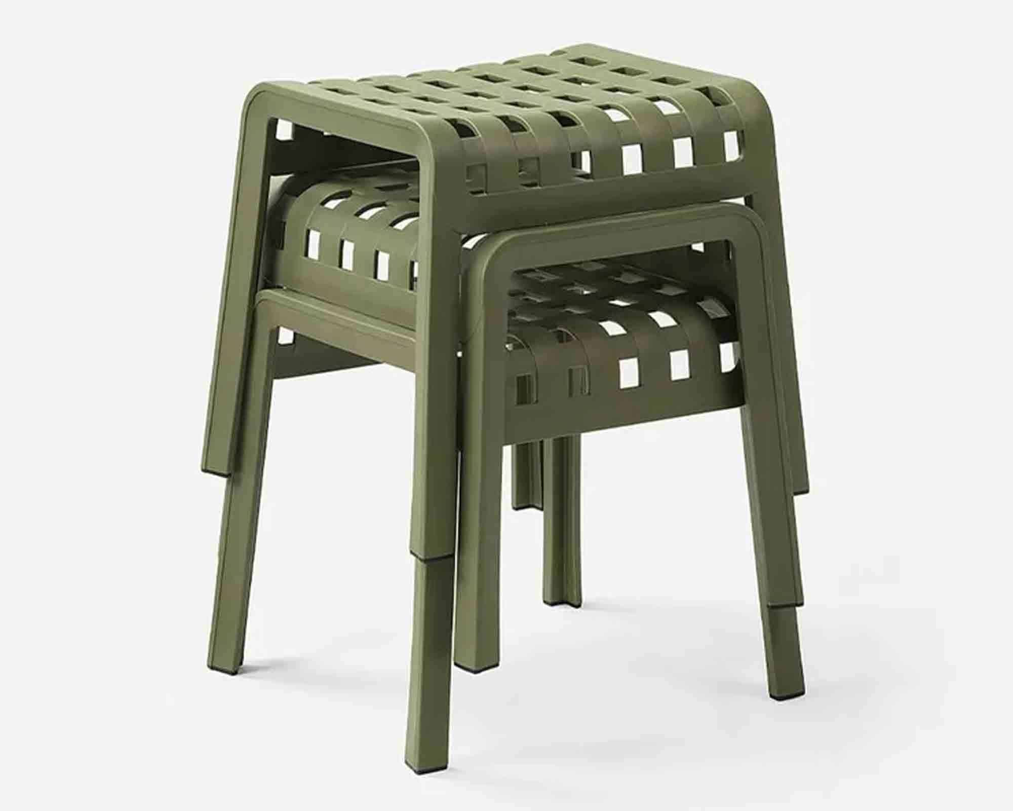 Poggiapiede Poggio Agave 41,5x49x44cm in Resina e Polipropilene - Nardi - immagine 5