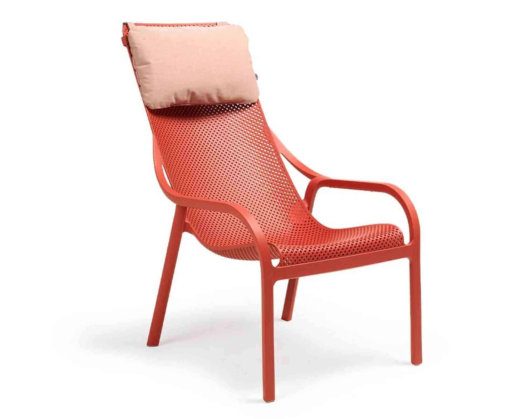 Cuscino Poggiatesta Net Loung Rosa Quarzo 46,5x7x29cm in Tessuto - Nardi - immagine 3