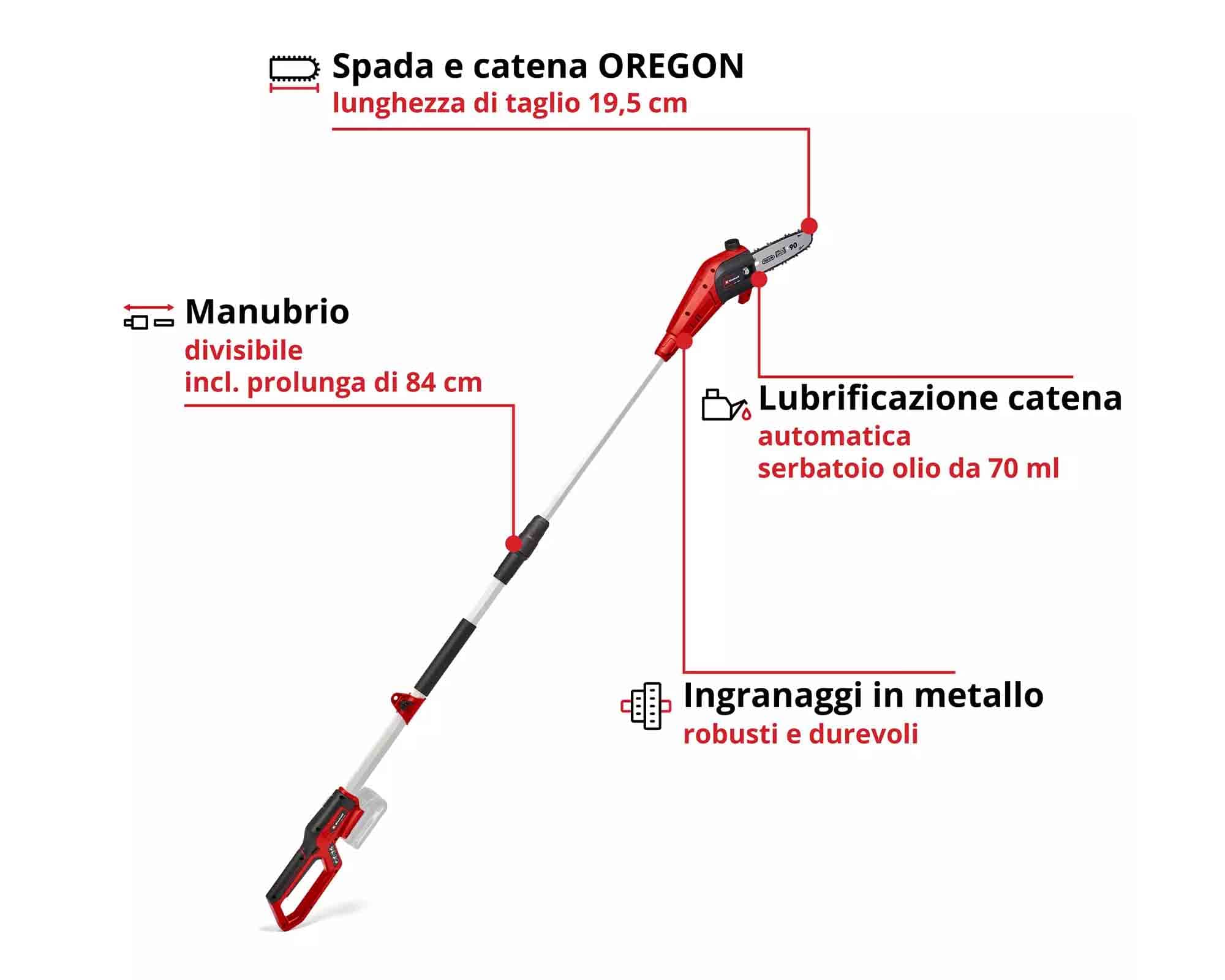 Svettatoio a Batteria 18 V Motore a Spazzole GC-LC 18/20 LI - Einhel - immagine 2