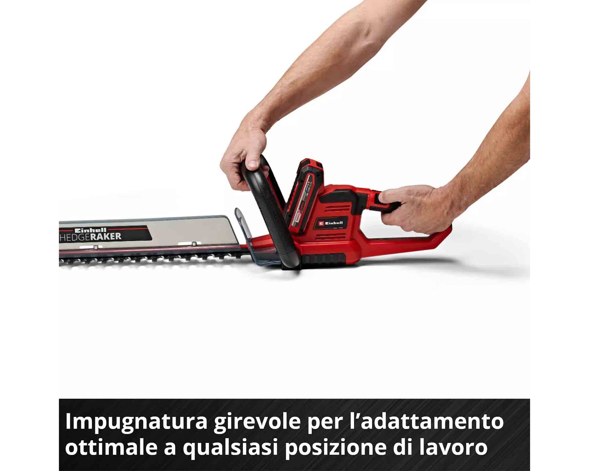 Tagliasiepe a Batteria 18 V Lunghezza di Taglio 60cm GE-CH 18/60 LI - Einhel - immagine 4