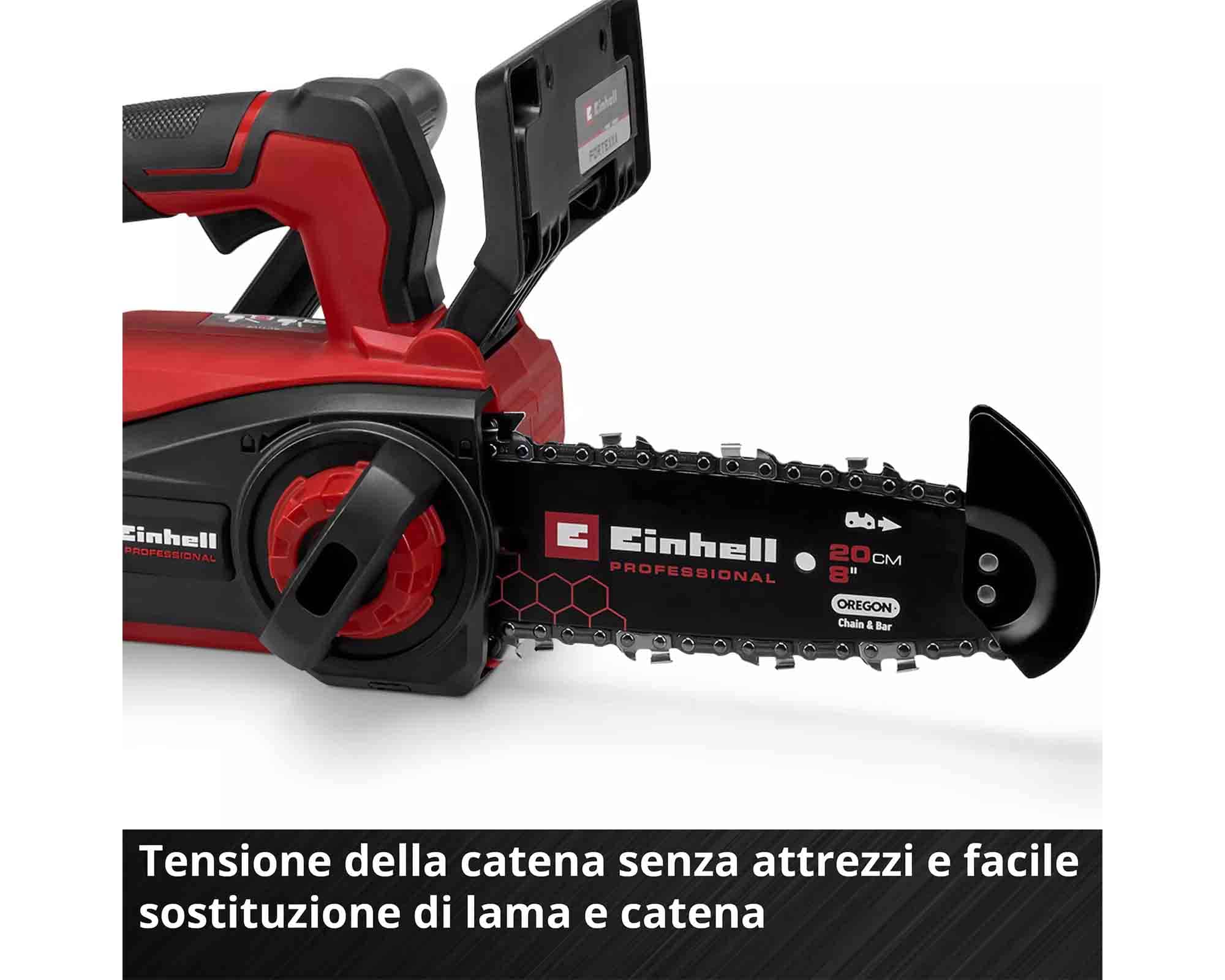 Elettrosega da Pota a Batteria 18 V Motore Senza Spazzole 18/20 TH - Einhel - immagine 3