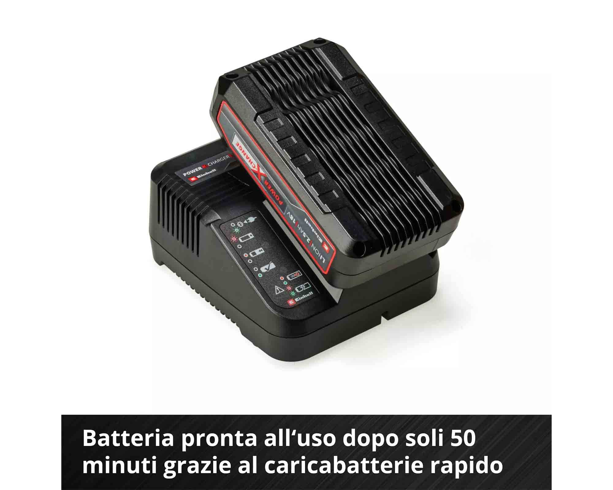 Batteria PXC 2.5 AH con Caricabatterie 18 V - Einhel - immagine 8