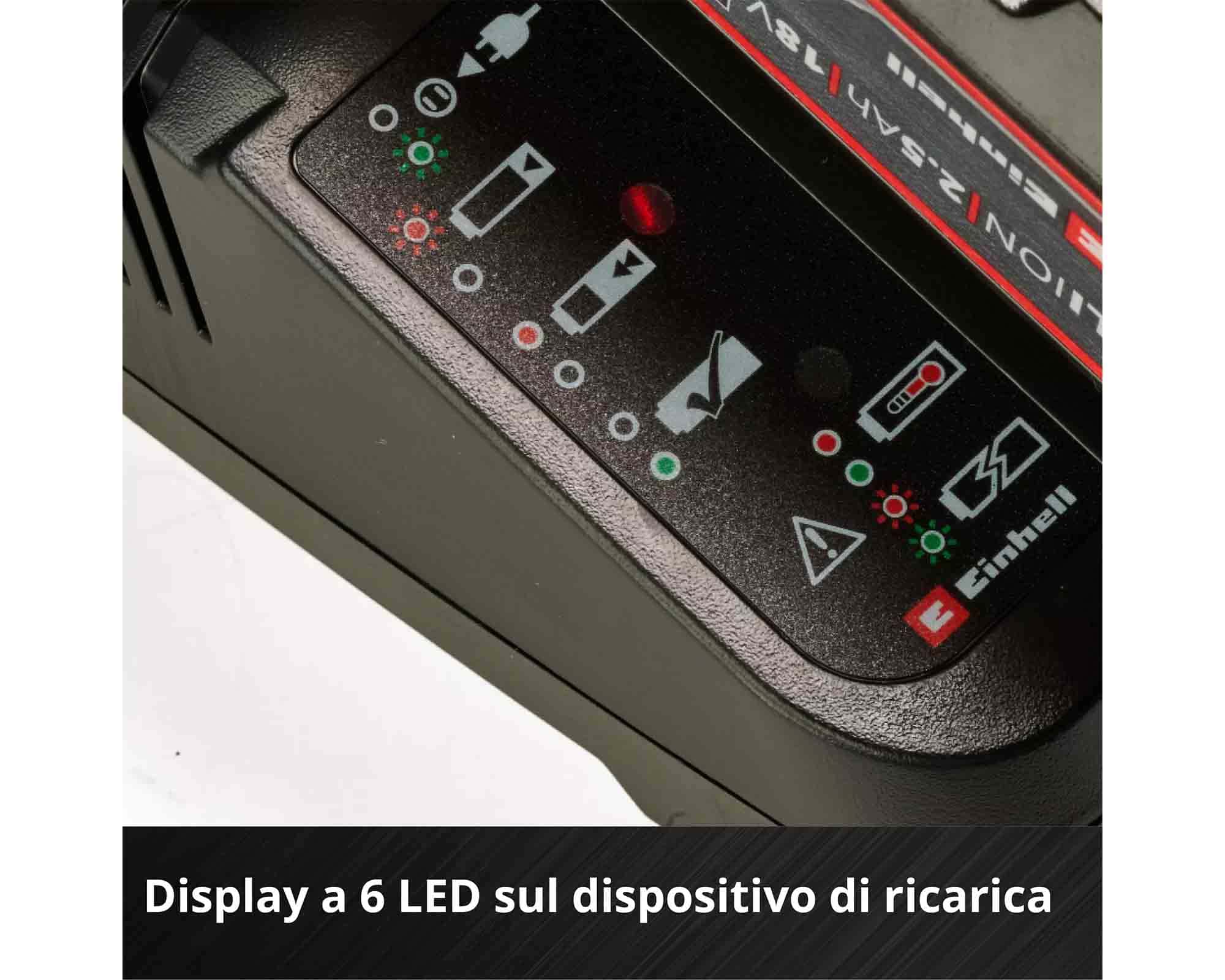 Batteria 5.2 AH con Caricabatterie 18 V Power X-Change - Einhel - immagine 10
