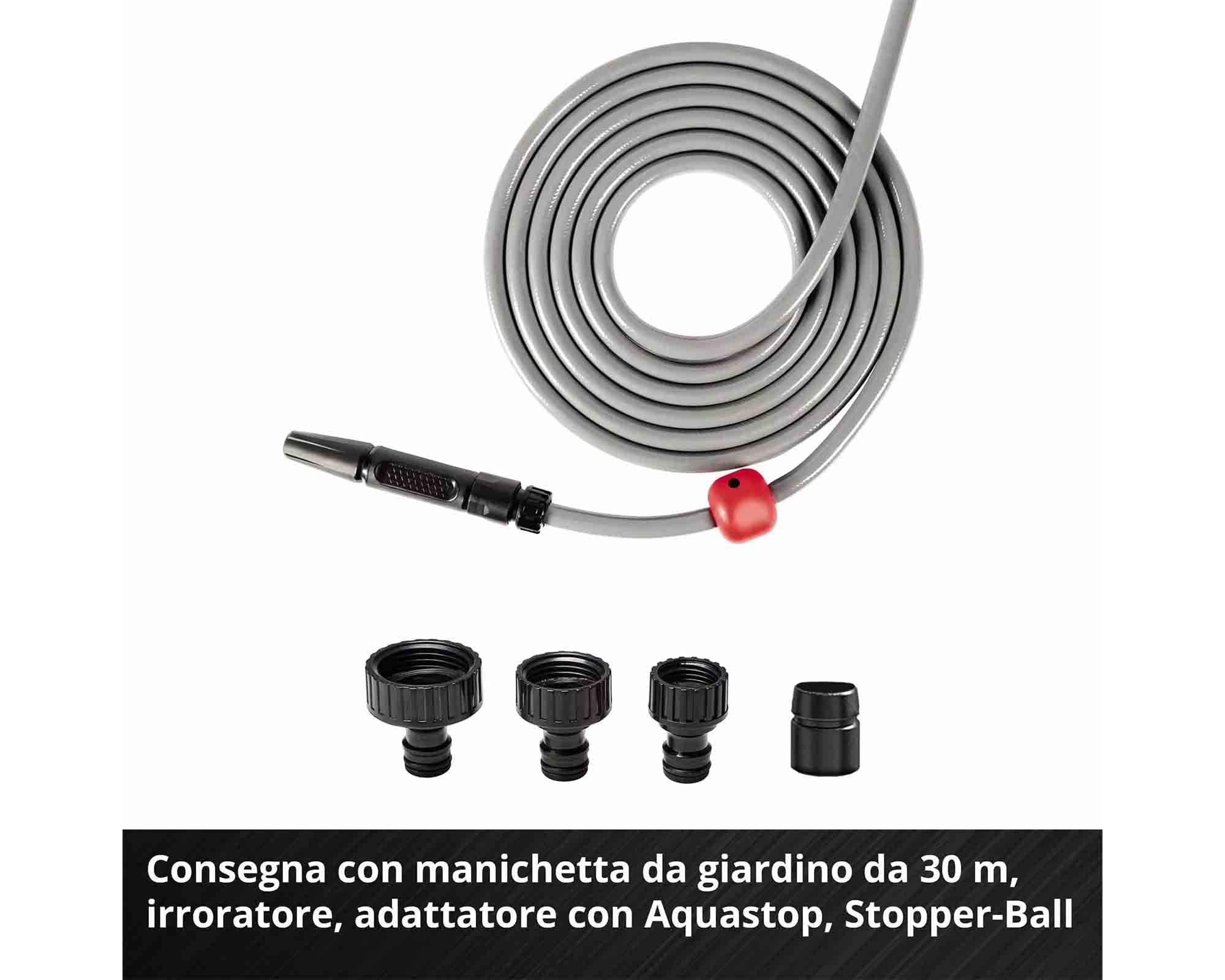 Tamburo Avvolgitubo Automatico a Batteria 18 V Orientabile Fino a 180° GE-HR 18/30 LI - Einhel - immagine 5