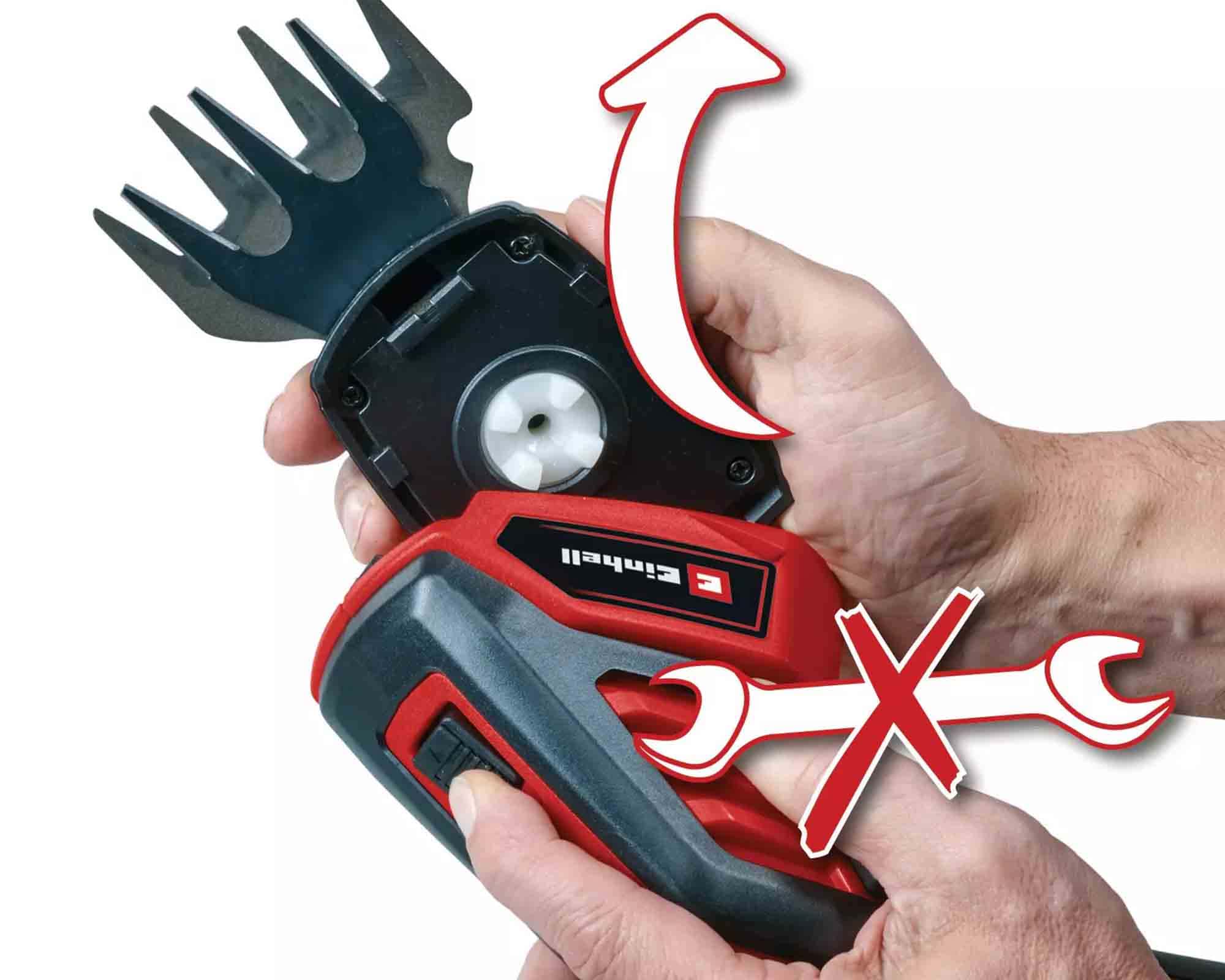 Forbici Erba e Arbusti con Batteria 3.6 V Lama Tagliaerba 70mm GC-CG 3.6/70 LI - Einhel - immagine 2