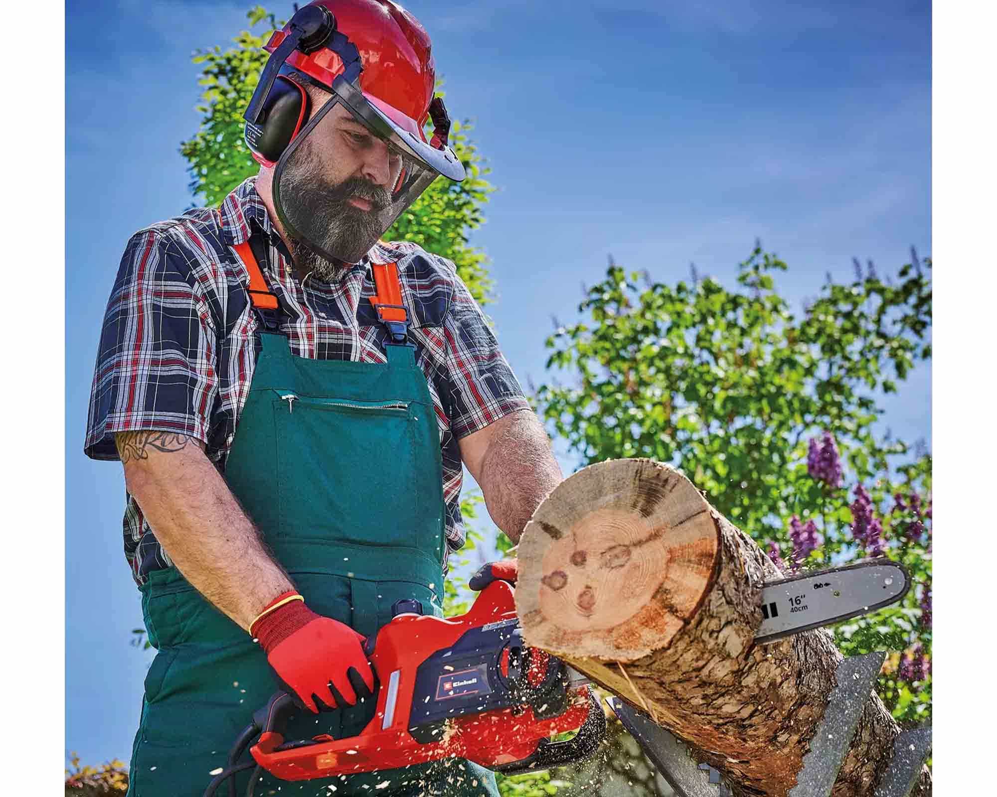 Motosega Elettrica a Catena 2000 W Lunghezza di Taglio 40cm GC-EC 2040 LI - Einhel - immagine 8