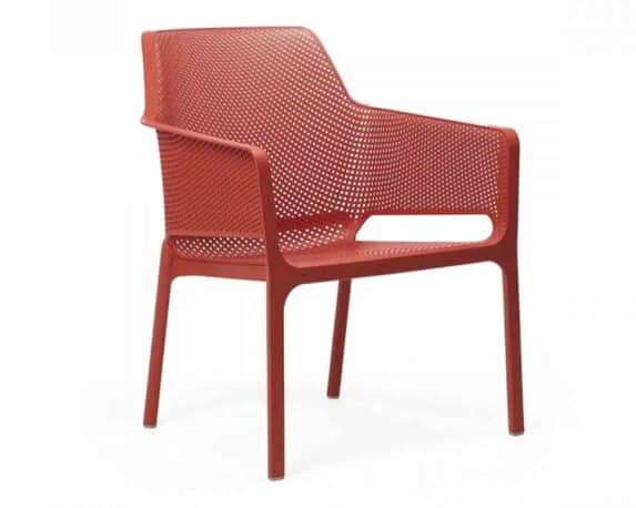 Poltrona Net Relax Corallo in Resina e Polipropilene – Nardi