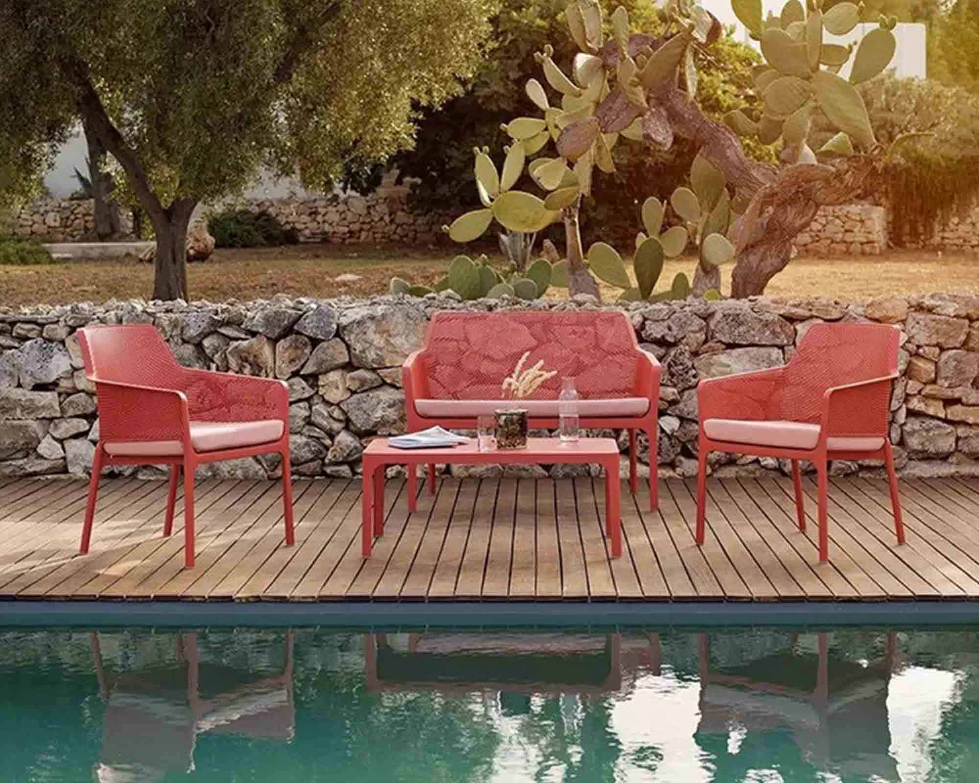 Tavolino Doga Agave 100X60x40cm in Resina e Polipropilene - Nardi - immagine 4