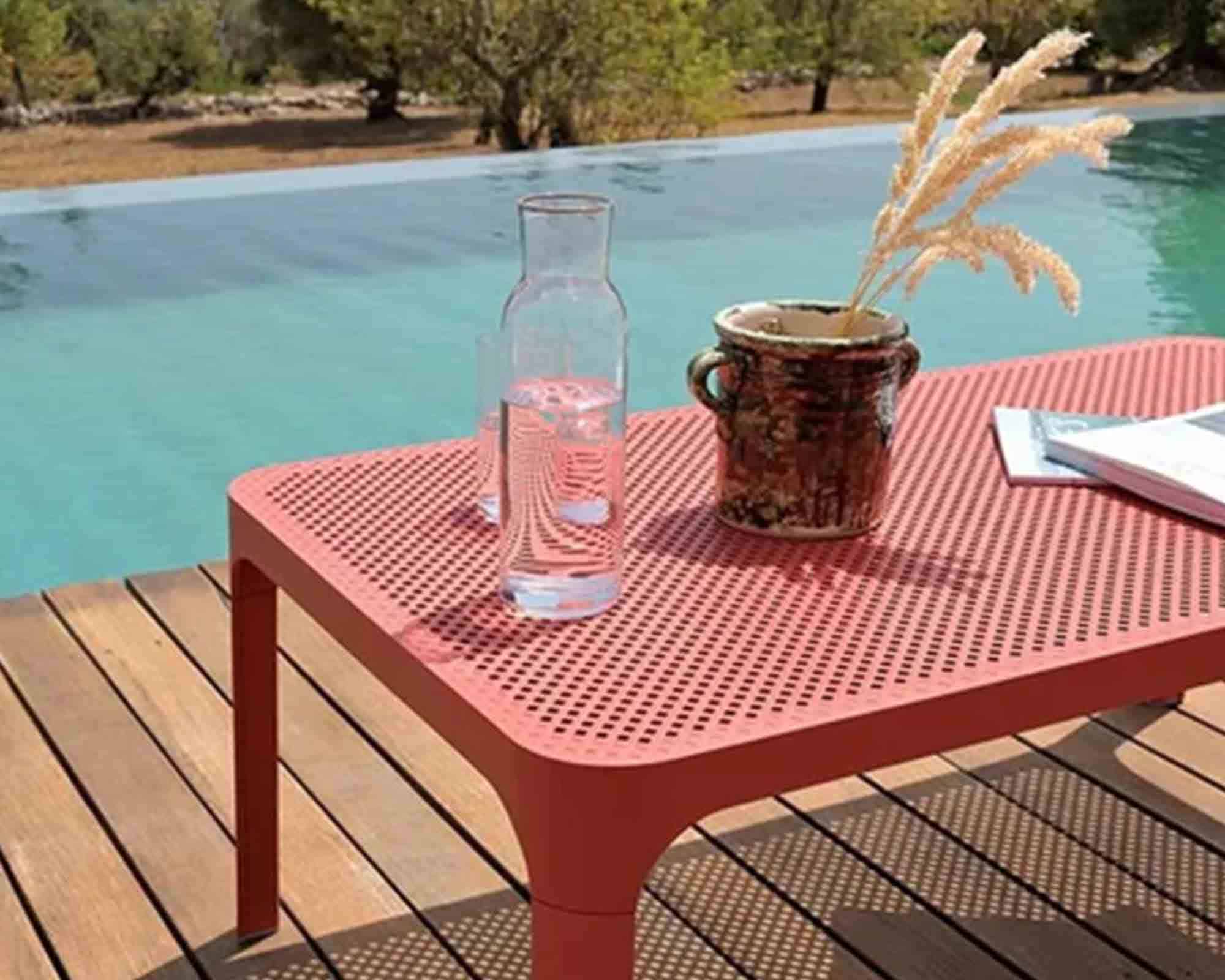 Tavolino Doga Agave 100X60x40cm in Resina e Polipropilene - Nardi - immagine 3