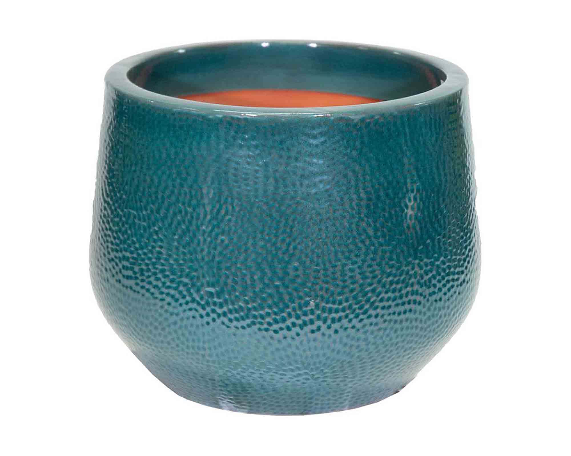 Cachepot Picchettato Dimples Verde D18x14,5cm in Ceramica