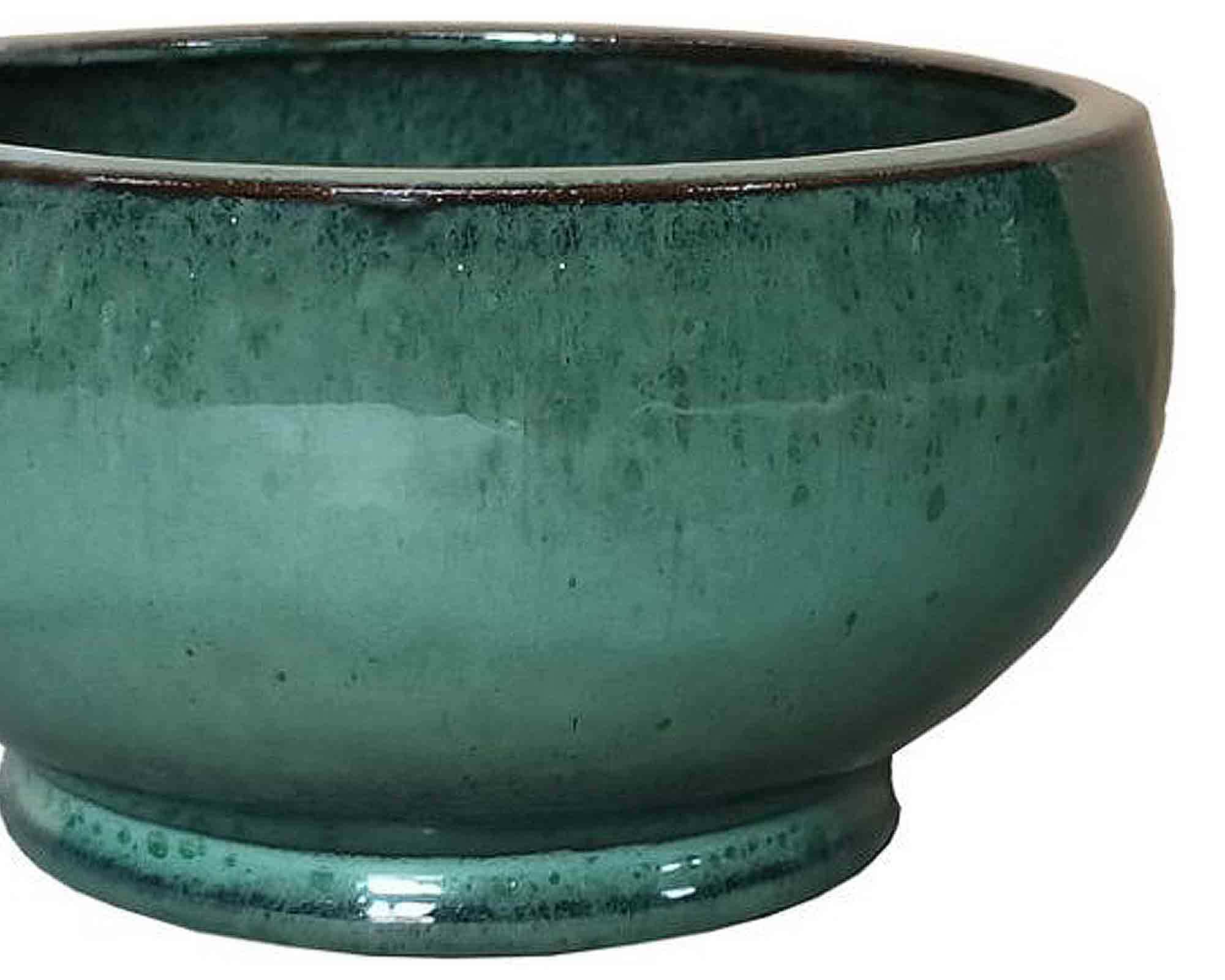 Cachepot Bowl Noble Verde Muschio D39x19cm in Ceramica - immagine 2