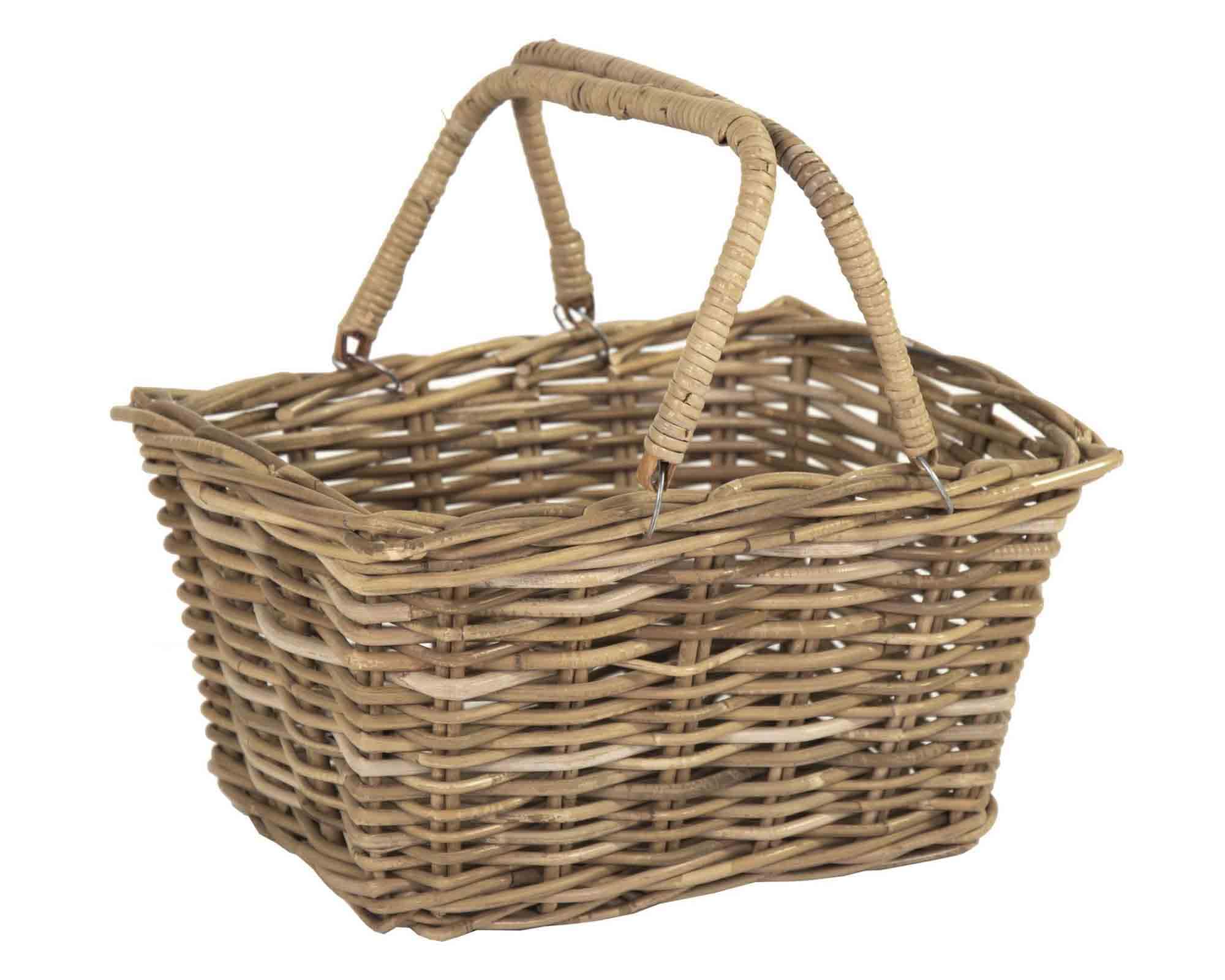 Cesta Rettangolare Picnic 46x33x24cm in Rattan