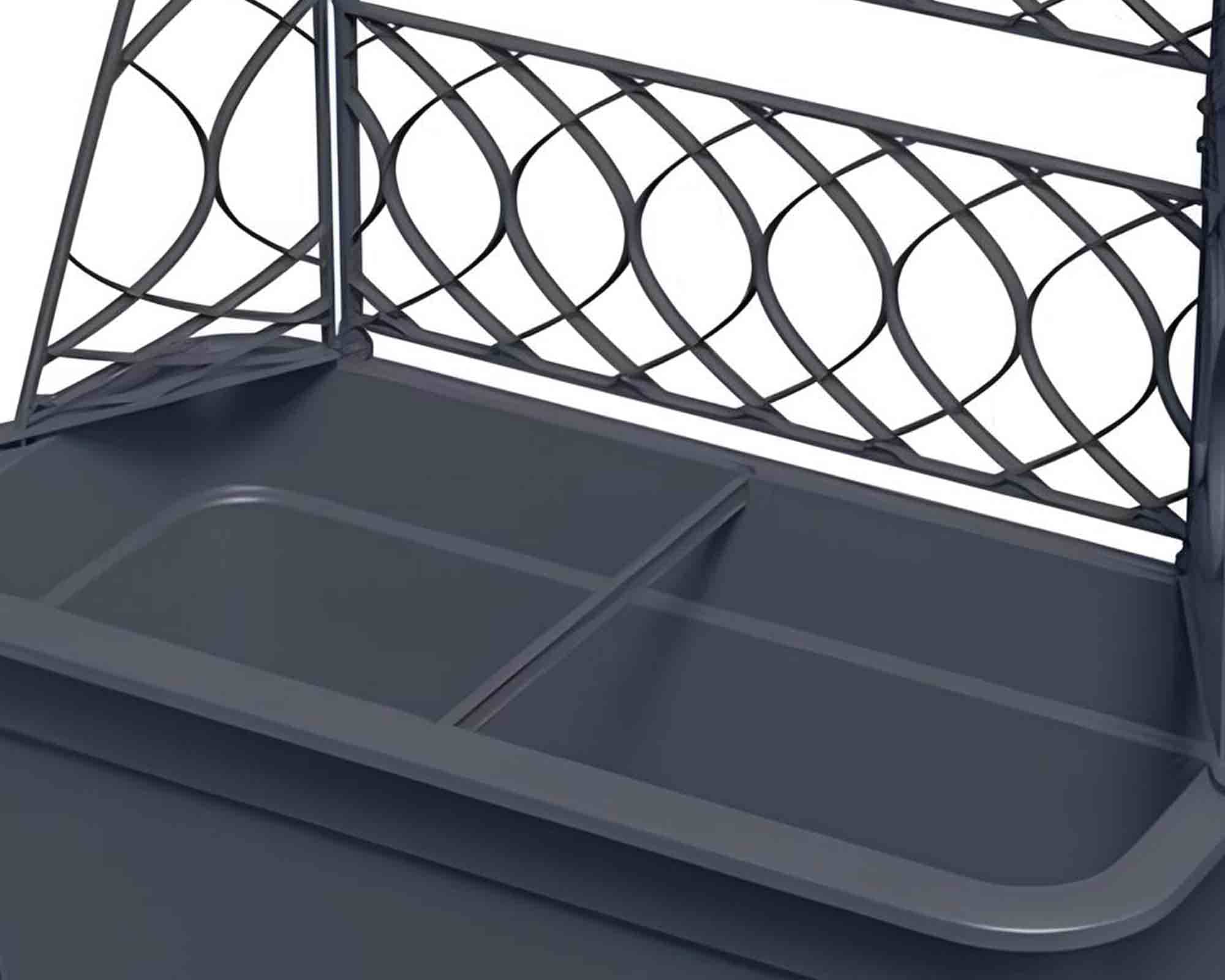 Fioriera Bloma con Griglia Antracite 58x28x25,5cm in Plastica Riciclata - immagine 4