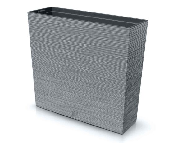 Fioriera Rettangolare Furu Grigio 77×23,5×68,5cm in Plastica Riciclata