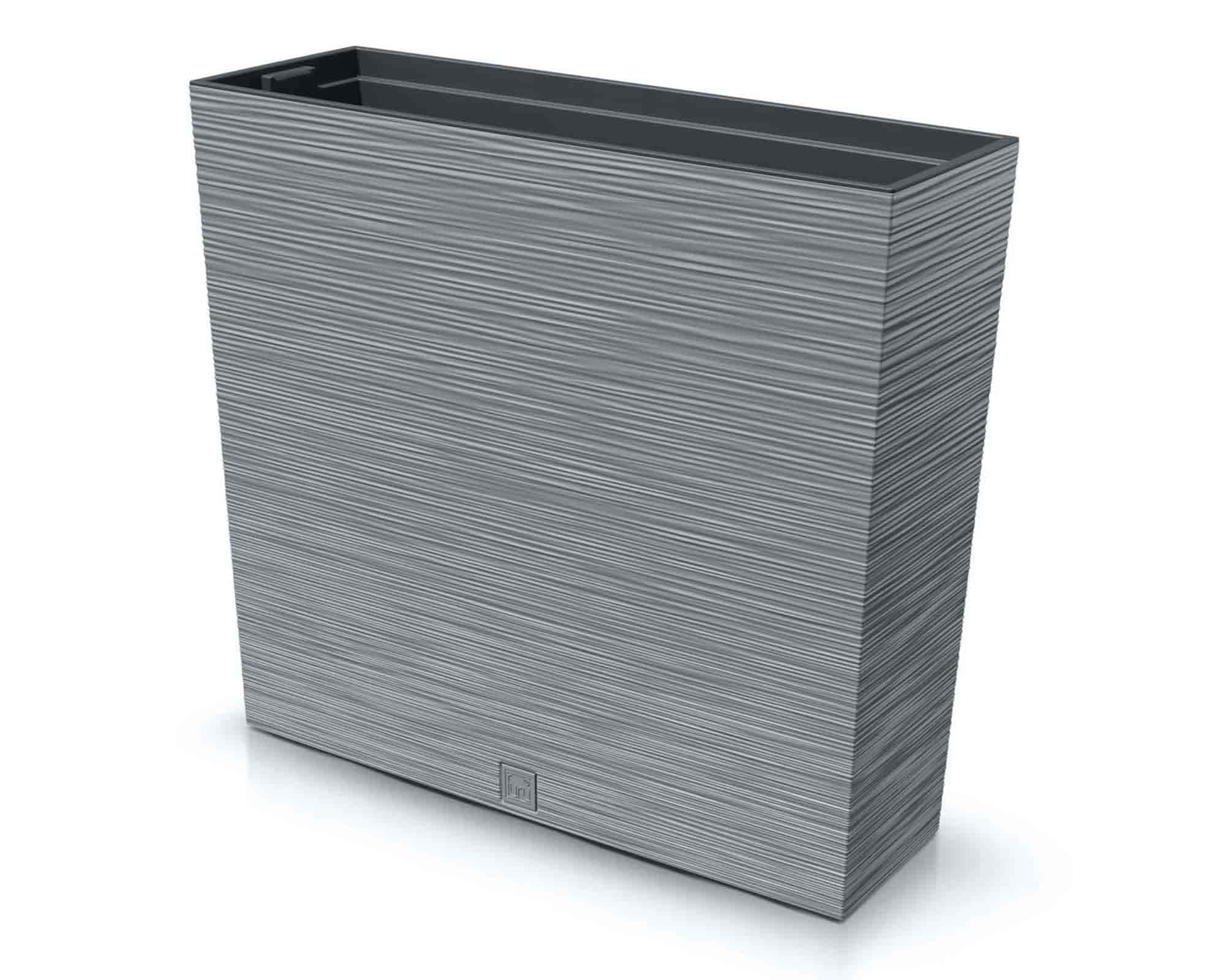 Fioriera Rettangolare Furu Grigio 77x23,5x68,5cm in Plastica Riciclata