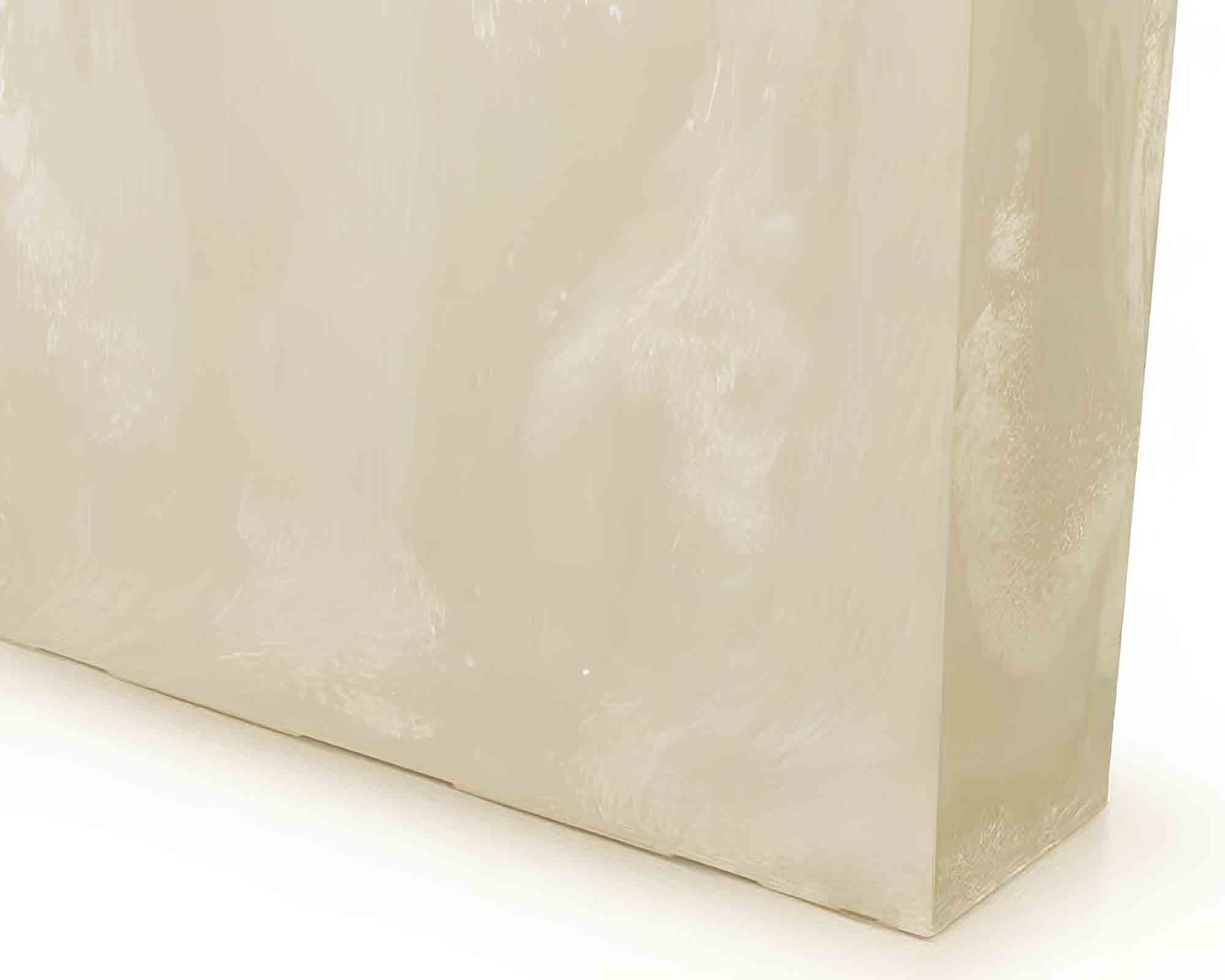 Fioriera Rettangolare Medio Eco Cream 77x23,5x40,5cm in Plastica Riciclata - immagine 3