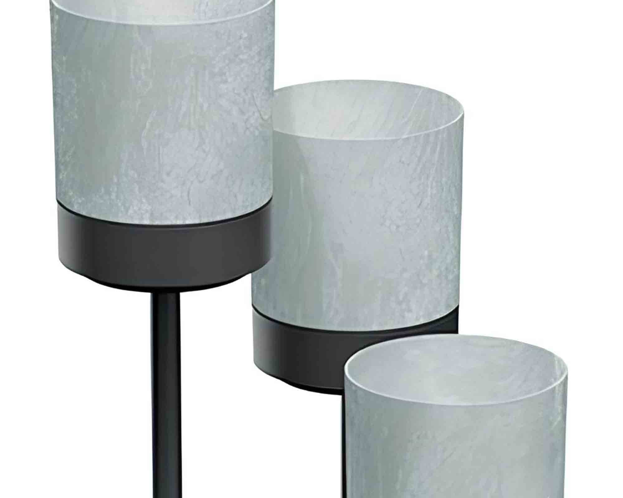 Etagere con 3 Fori Alto Antracite 42x39,5x12,5cm in Metallo - immagine 2