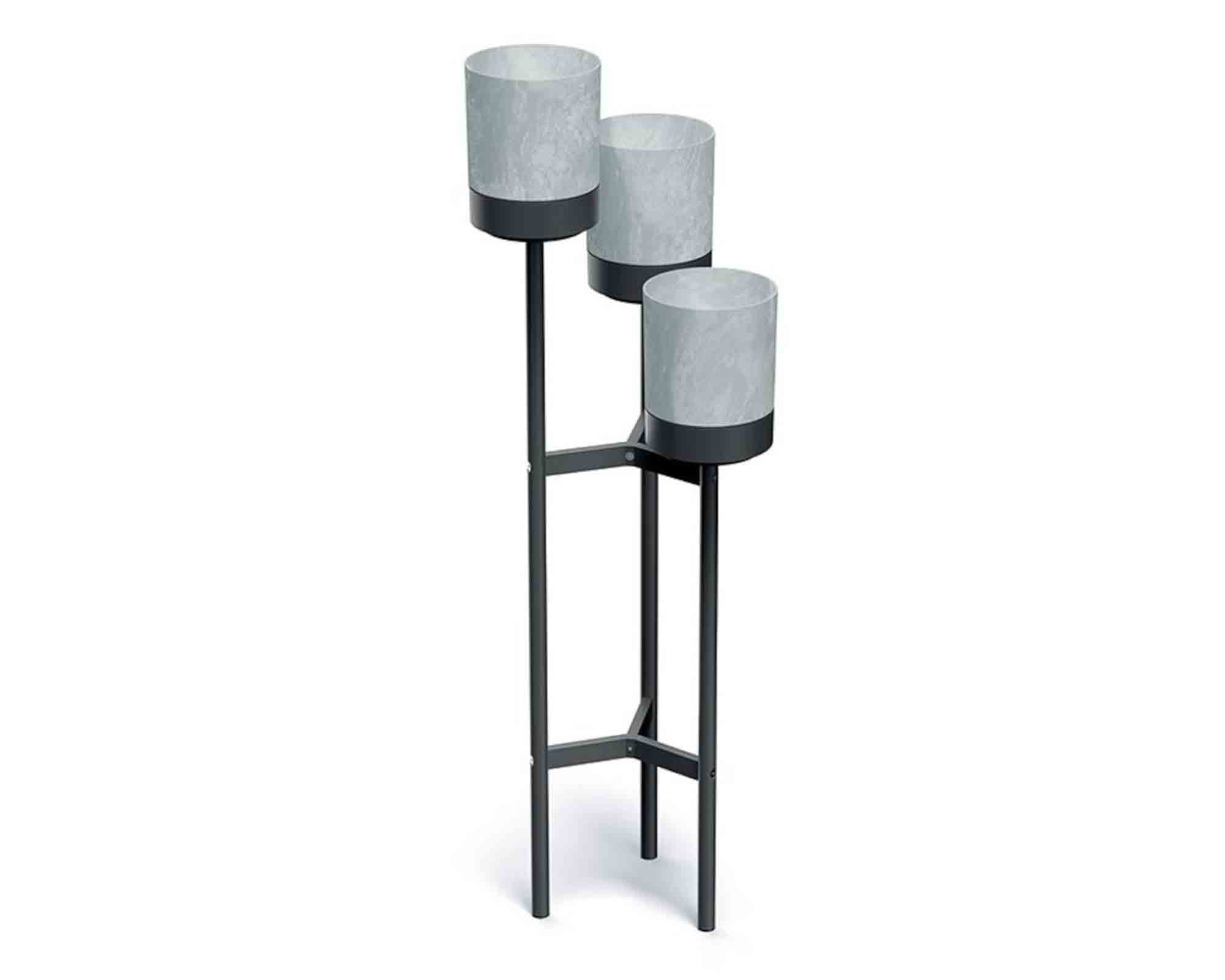 Etagere con 3 Fori Alto Antracite 42x39,5x12,5cm in Metallo