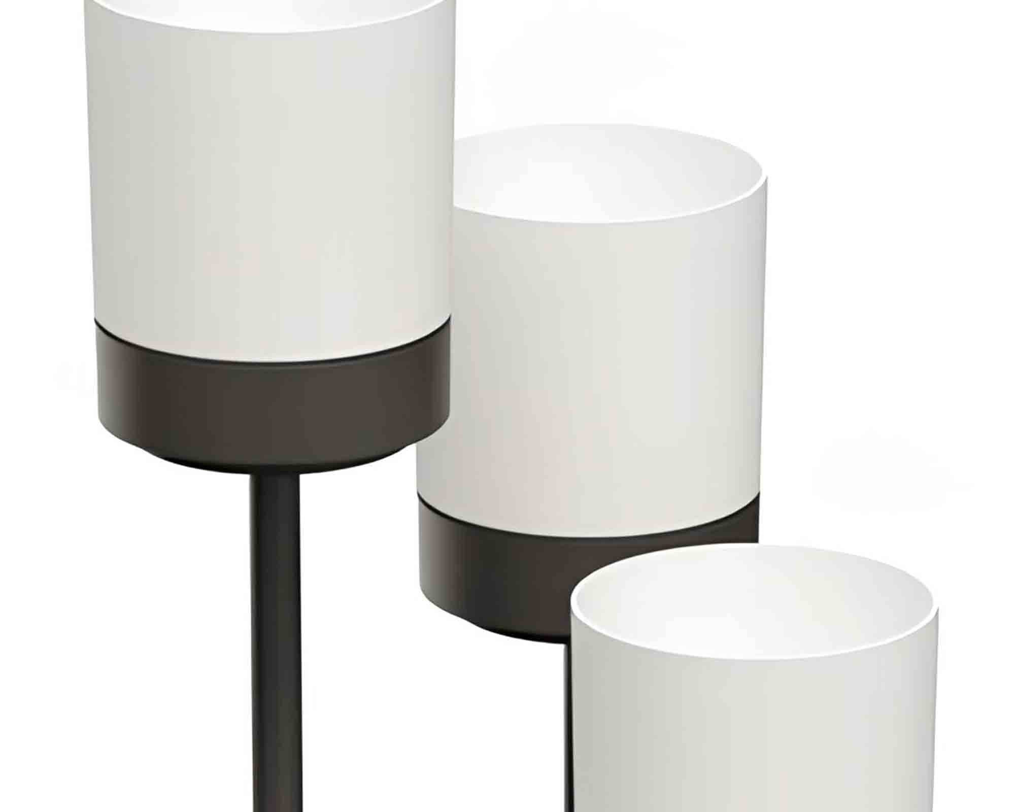 Etagere con 3 Fori Alto Bianco 42x39,5x12,5cm in Metallo - immagine 3