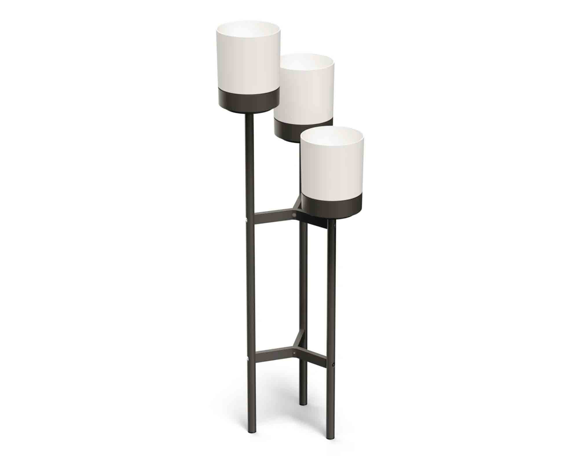 Etagere con 3 Fori Alto Bianco 42x39,5x12,5cm in Metallo