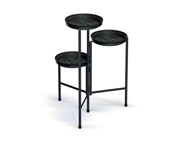 Etagere con 3 Piani Antracite 42×40,5x60cm in Metallo