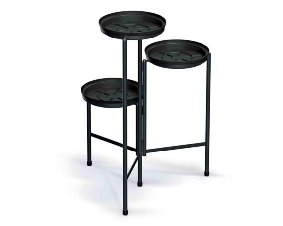 Etagere con 3 Piani Antracite 50x48x79,5cm in Metallo