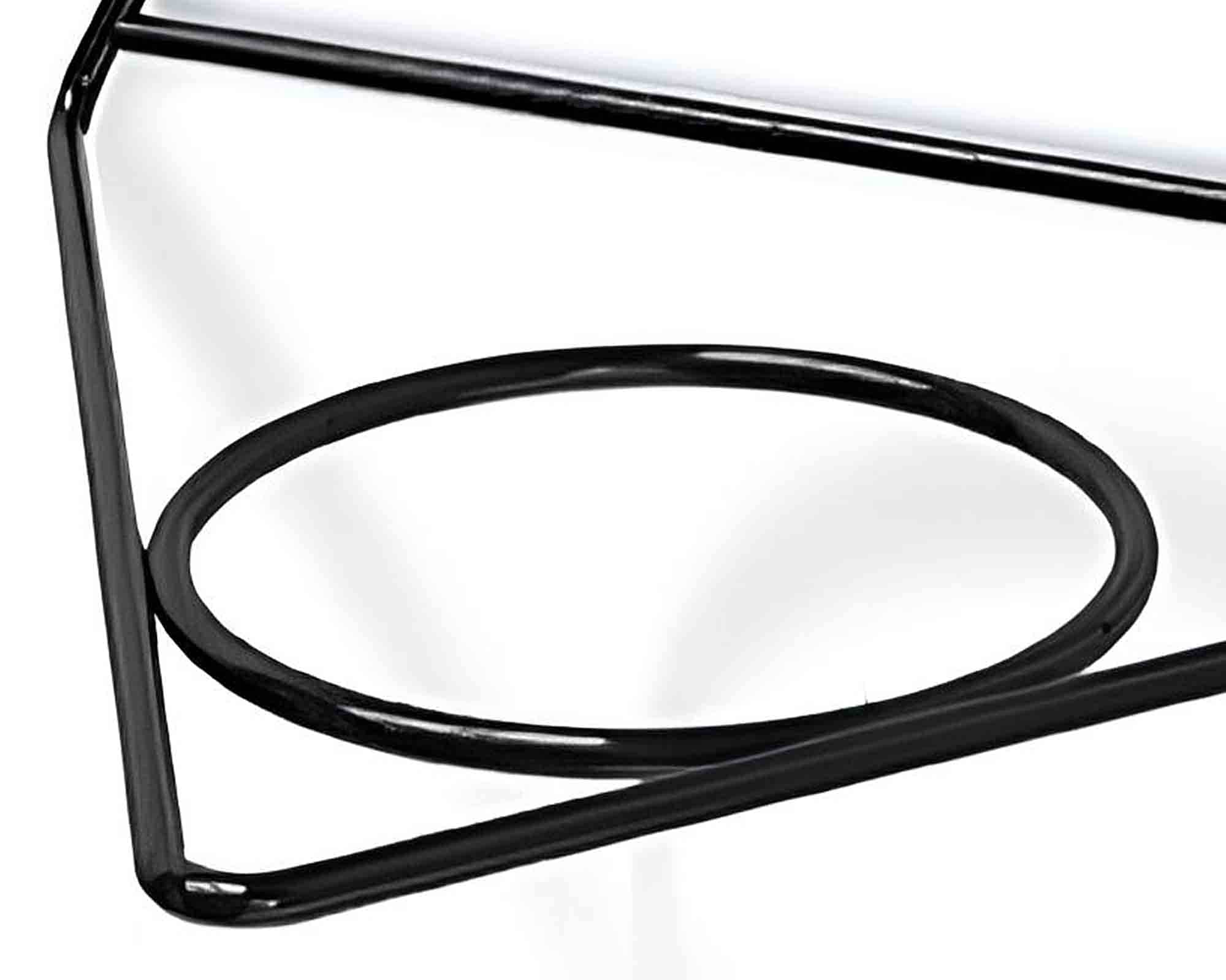 Supporto per Piante Sospeso Triangolo Antracite 30x21x25,5cm in Metallo - immagine 2