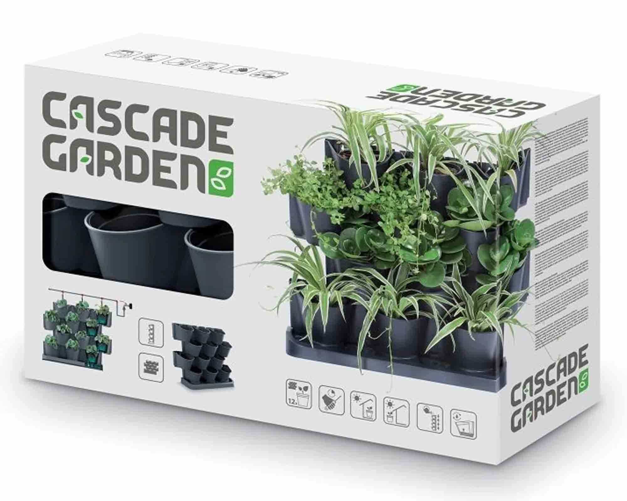 Porta Piante Verticale Universale con 3 Fori da Parete 67x18x57cm in Plastica - immagine 3