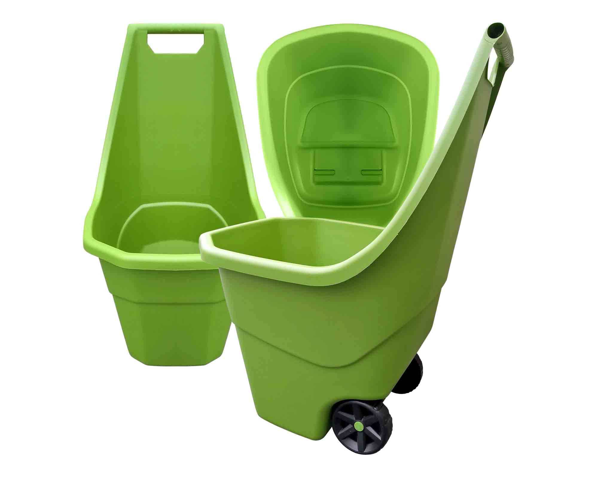 Carrello da giardino Verde da 55L Verde 50x61x84cm in Plastica - immagine 3