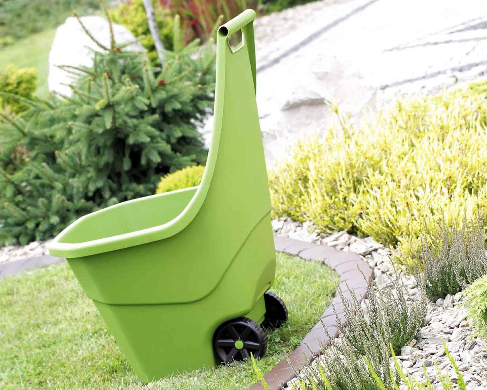 Carrello da giardino Verde da 55L Verde 50x61x84cm in Plastica - immagine 5