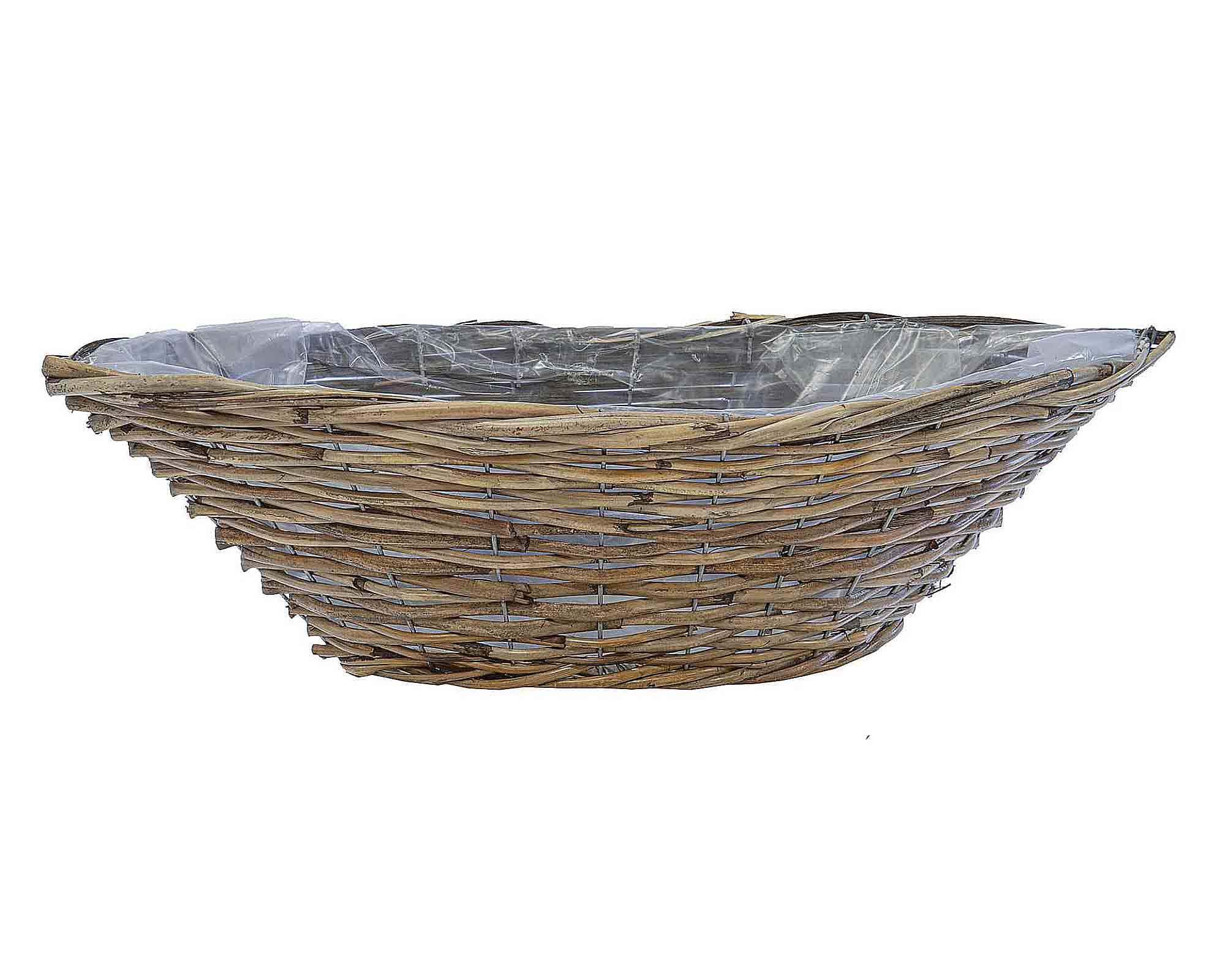 Cesta Ovale Naturale 58x23x15cm in Rattan
