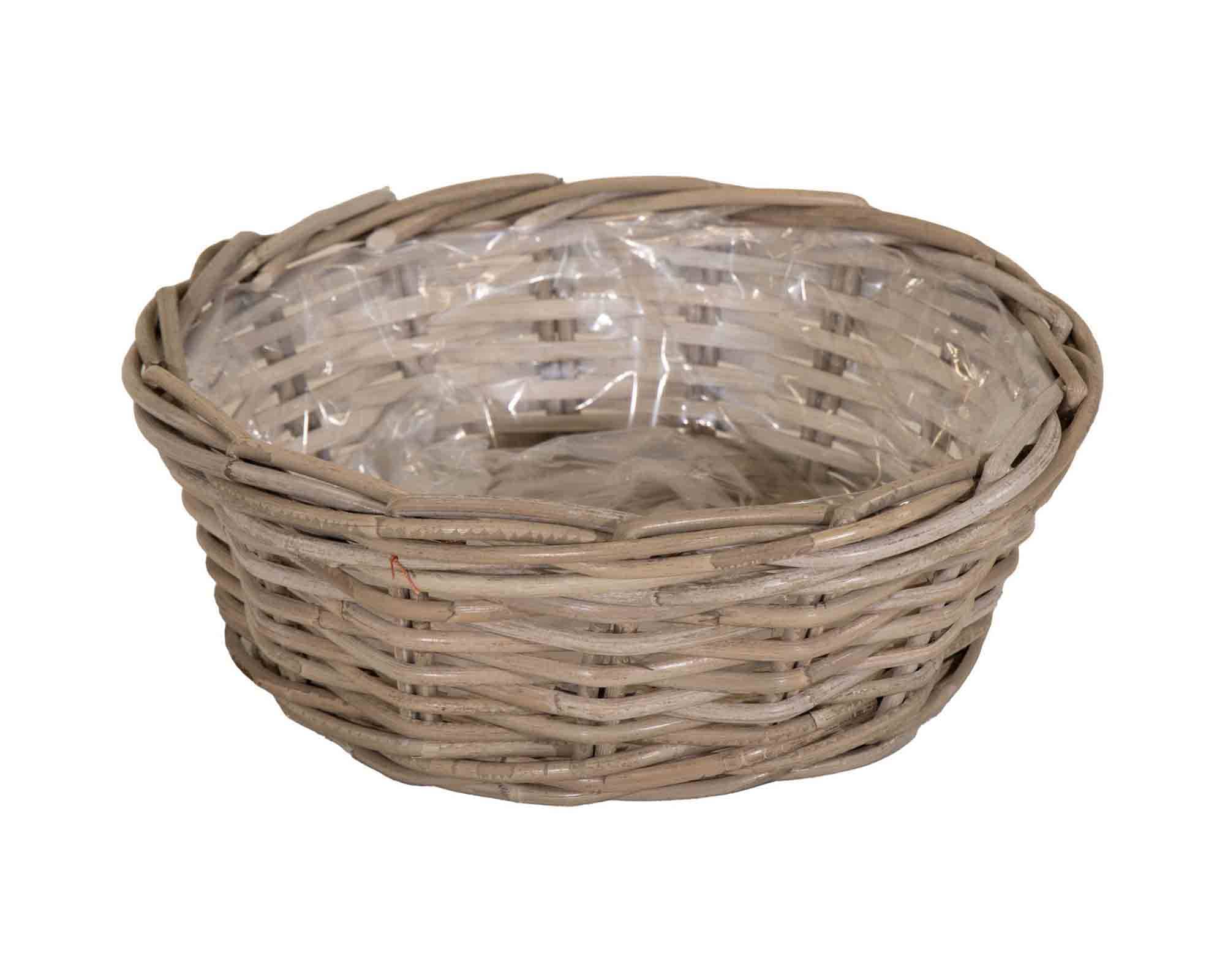 Cesta Tonda Basso Naturale D20cm in Rattan