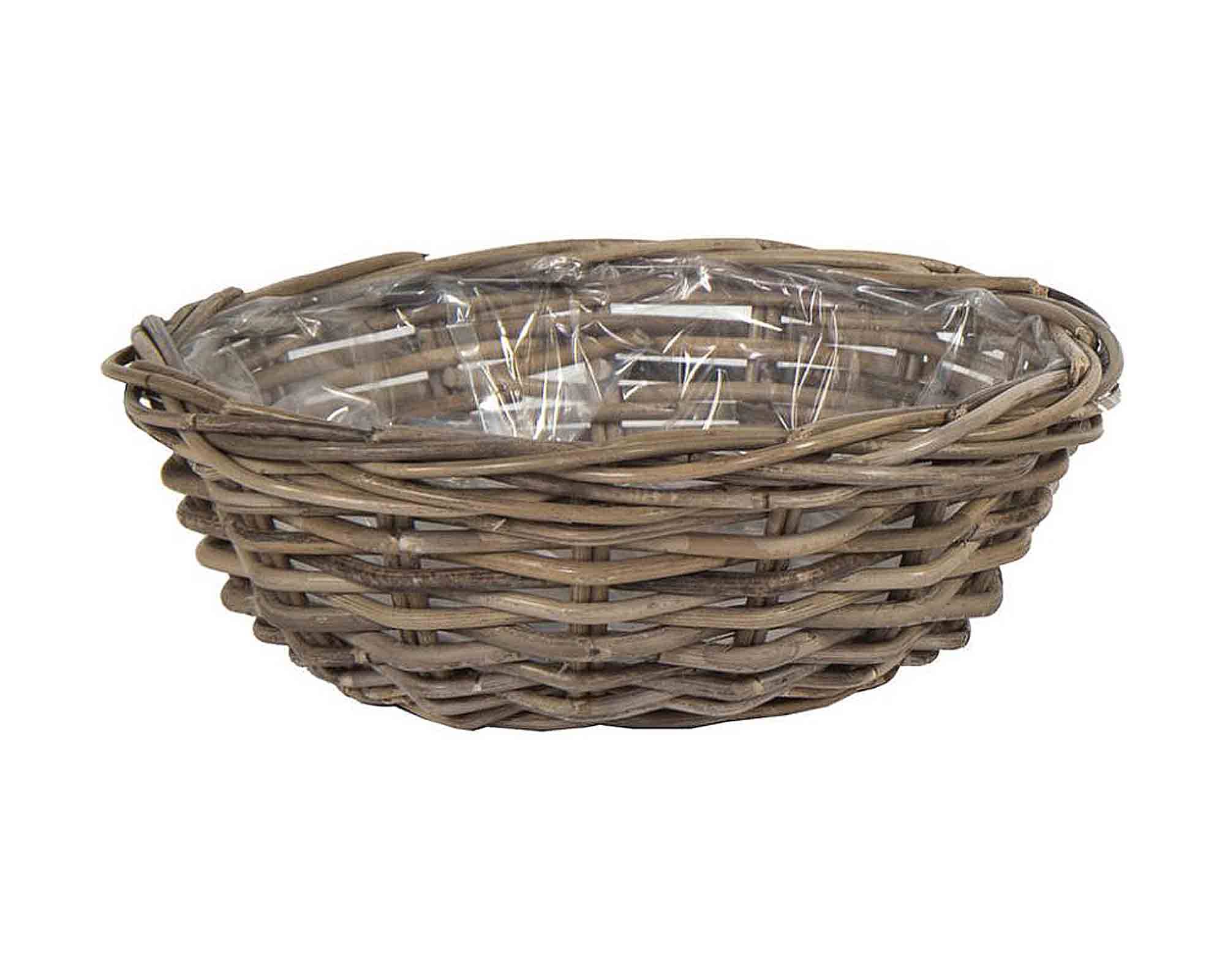 Cesta Ovale Naturale e Semplice D27x11cm in Rattan
