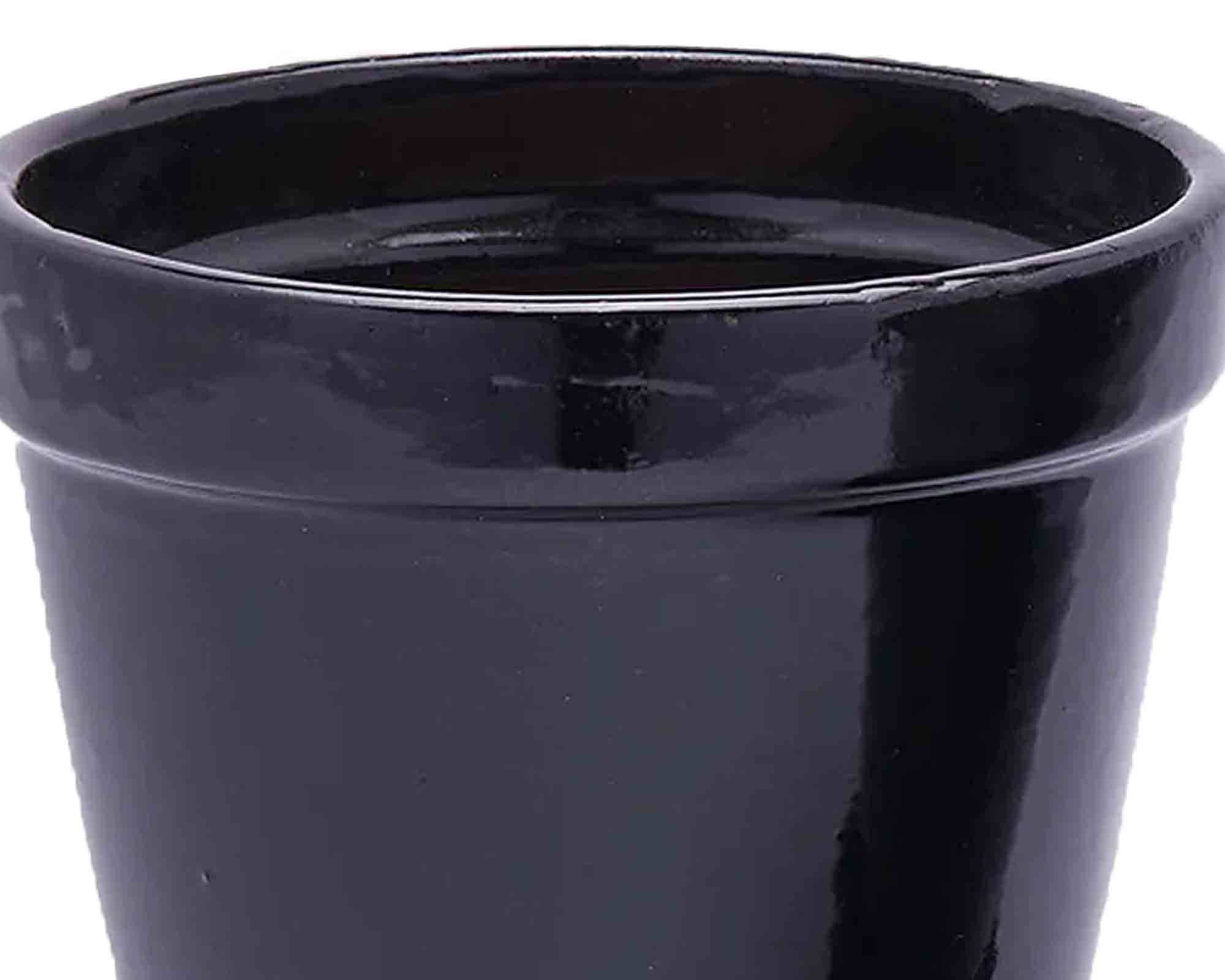 Cachepot SVA con Sottovaso Assortito Blu D16x17cm in Ceramica - immagine 2