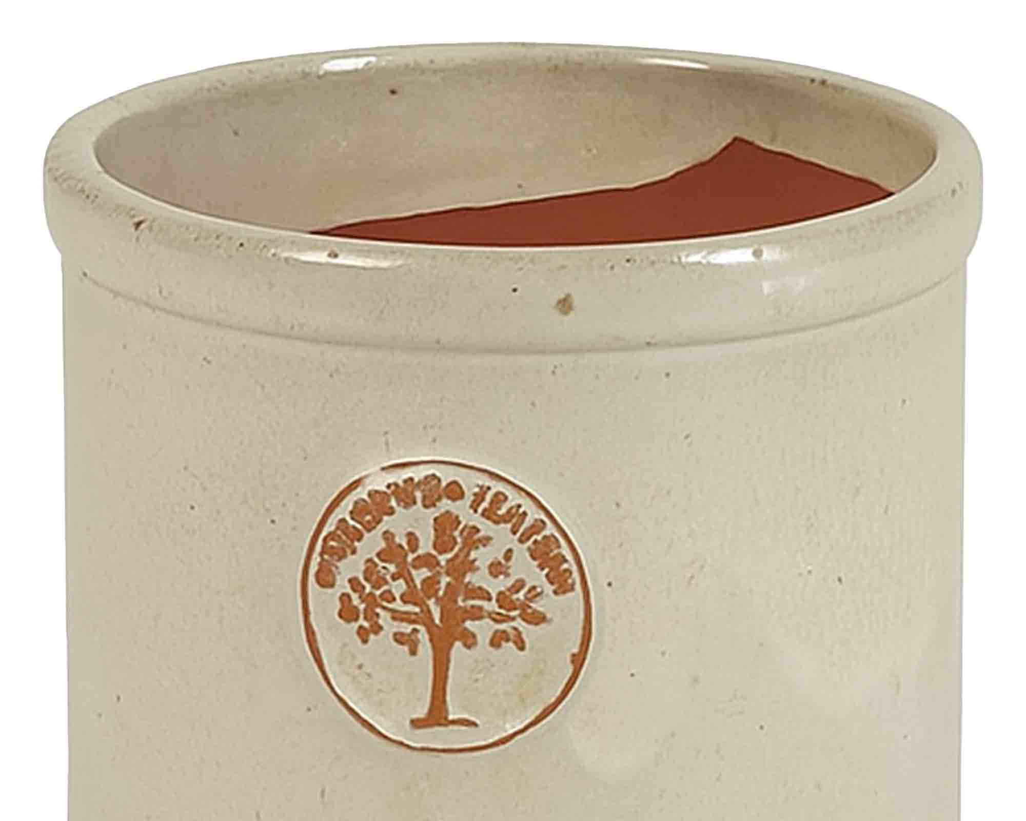 Cachepot Cilindro Elegante e Decorativo Bianco D38x38cm in Ceramica - immagine 2