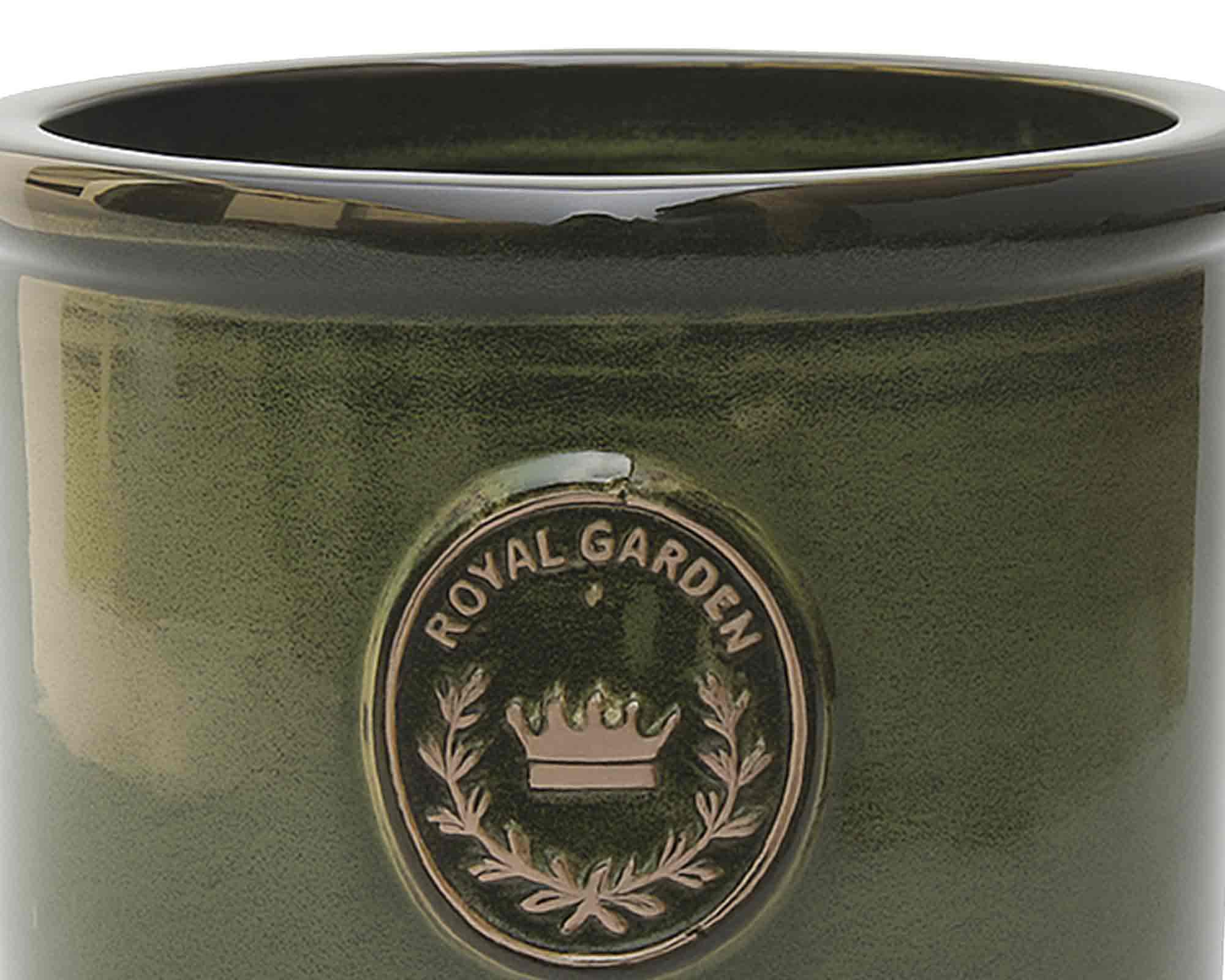 Cachepot Cilindro Elegante e Decorativo Oliva D26x25cm in Ceramica - immagine 2