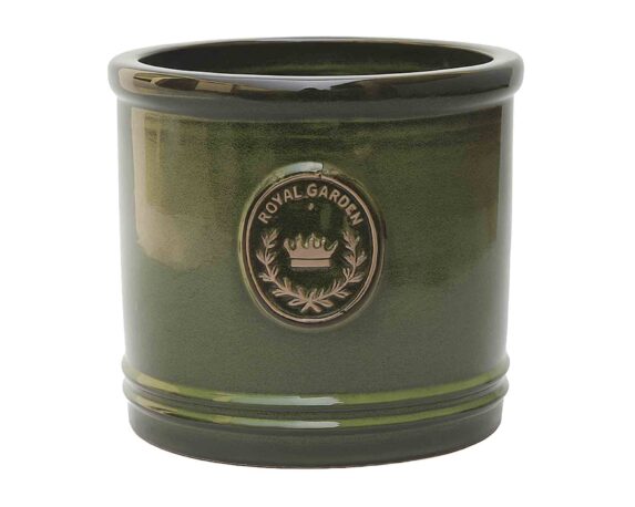 Cachepot Cilindro Elegante e Decorativo Oliva D33x31cm in Ceramica