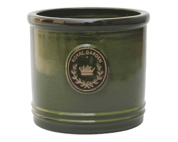 Cachepot Cilindro Elegante e Decorativo Oliva D38x38cm in Ceramica