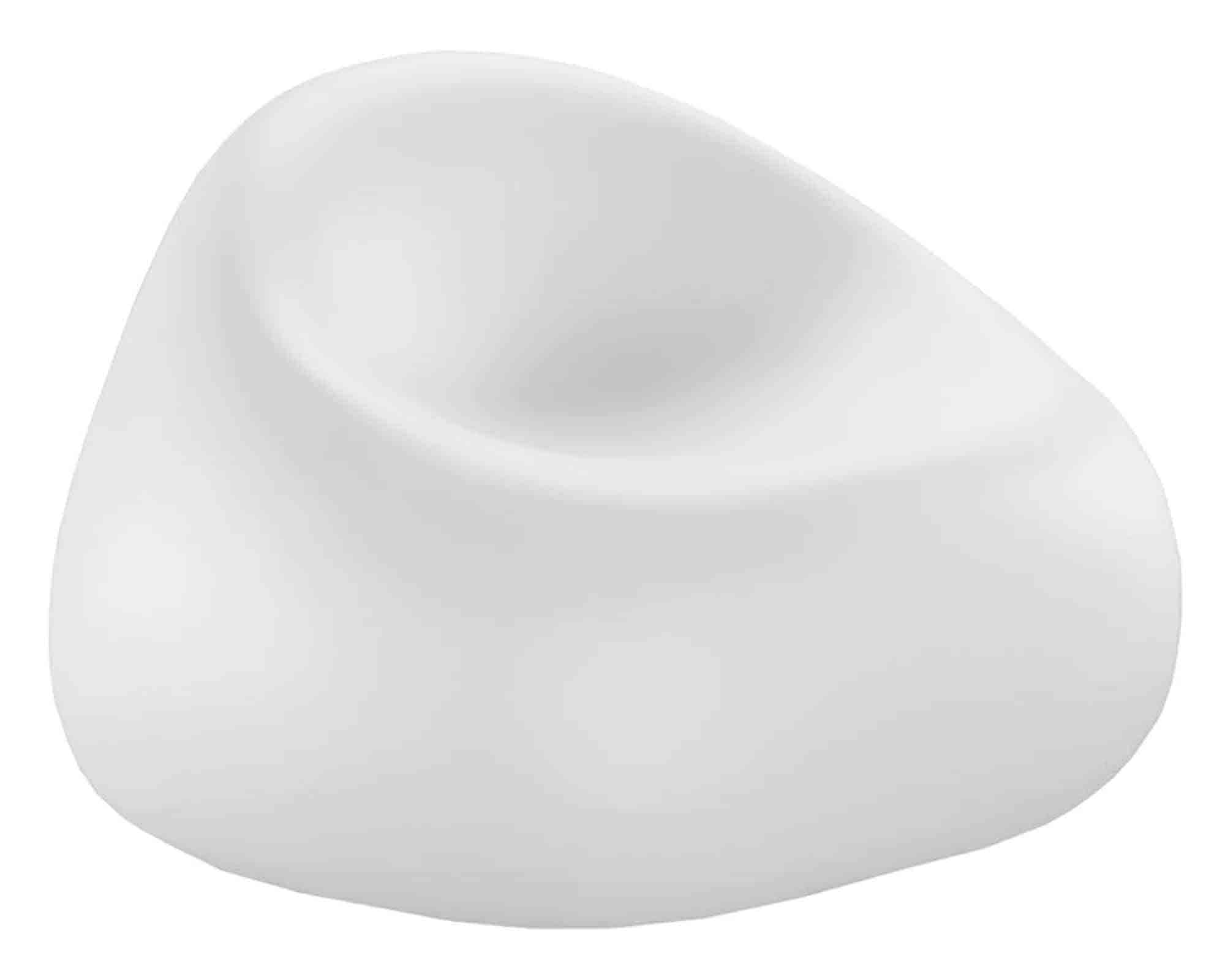 Set Salotto Gumball con 2 Poltrone e Tavolino Bianco in Polipropilene - immagine 3