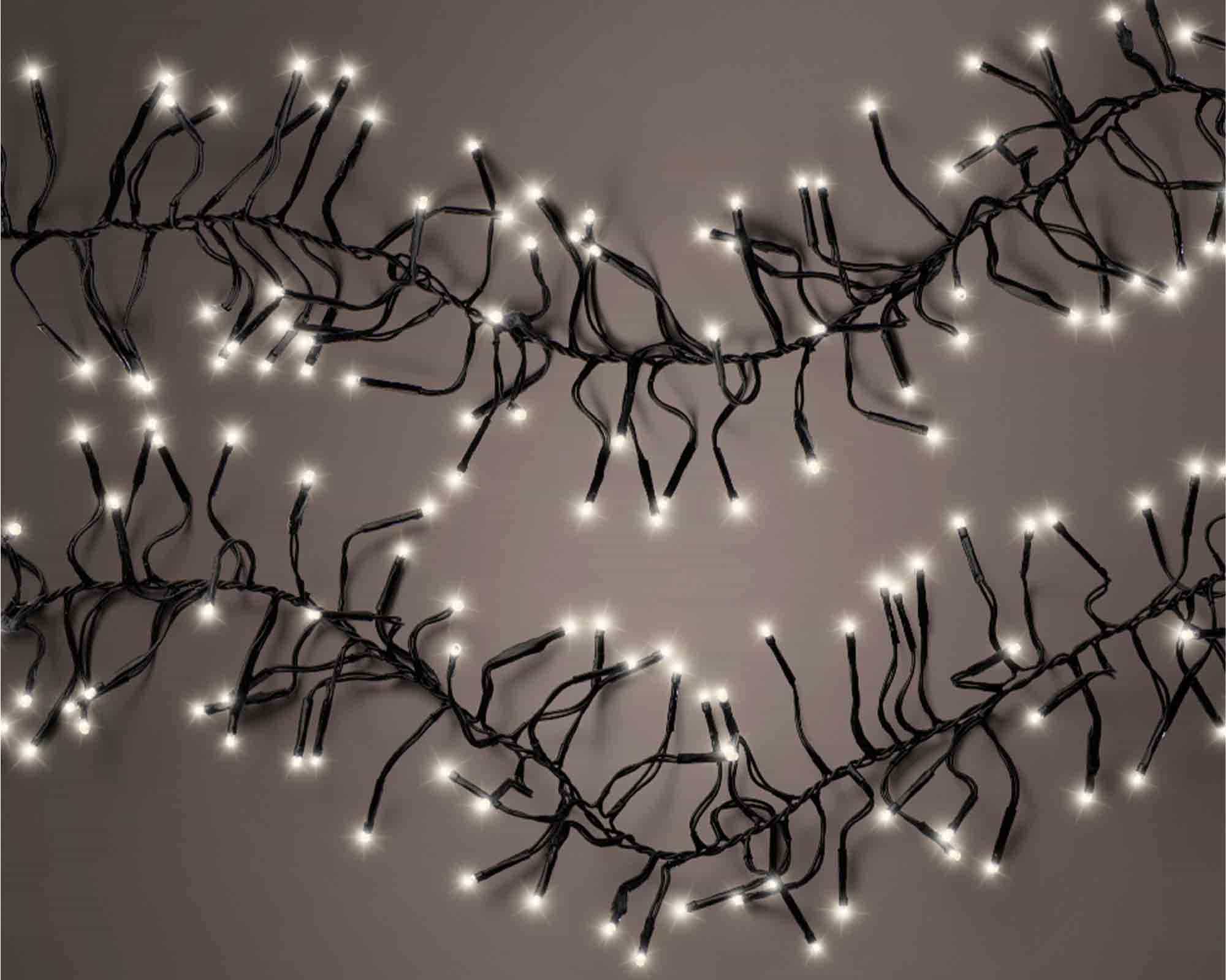 Catena Luci 2040 LED per Interno ed Esterno Cavo Nero e Bianco 1900cm in PVC - immagine 5