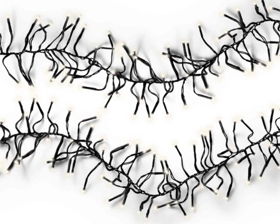 Catena Luci 1128 LED per Interno ed Esterno Cavo Bianco 1050cm in PVC