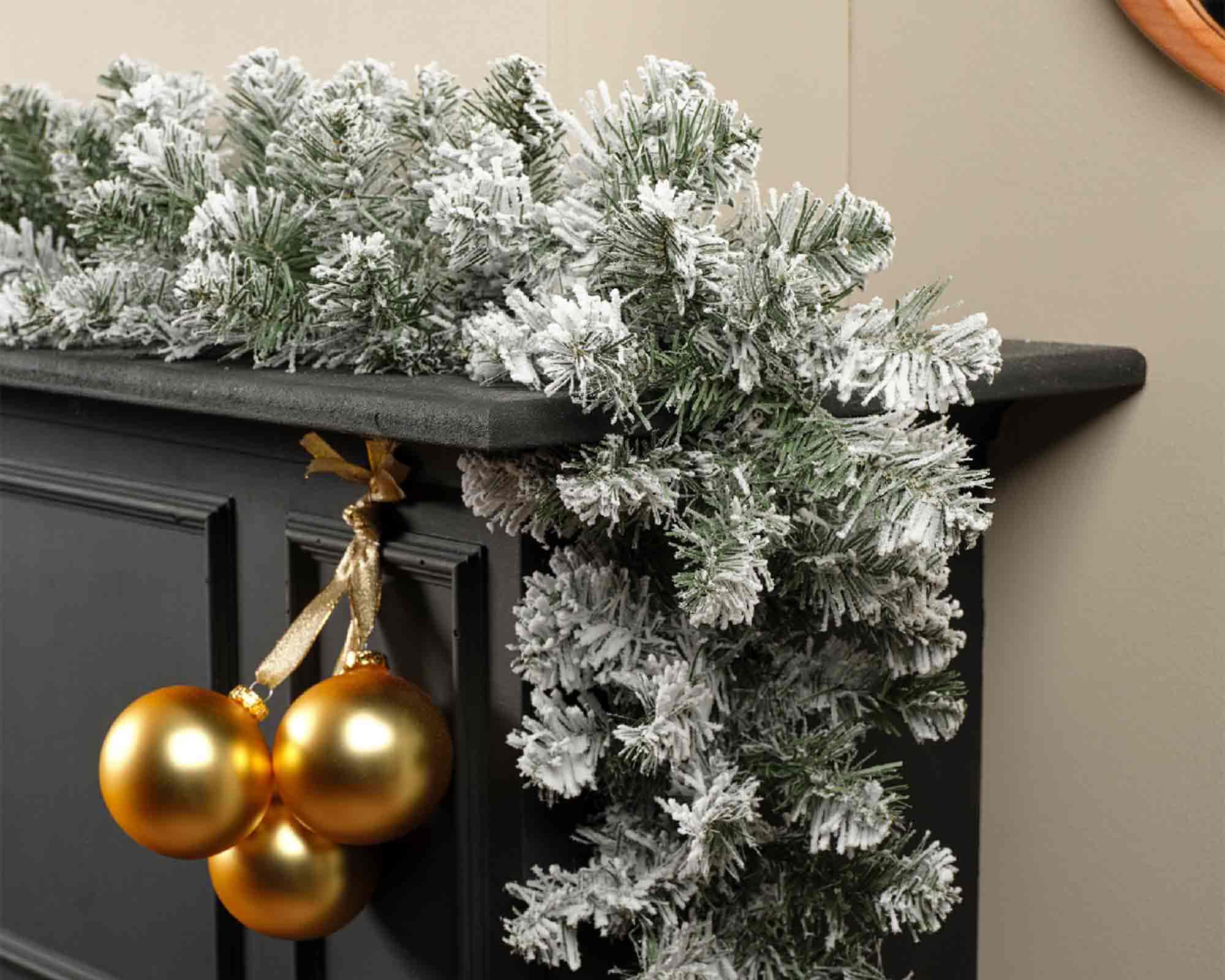 Decorazione Festone Imperial Innevato 50x270cm in PVC - immagine 3