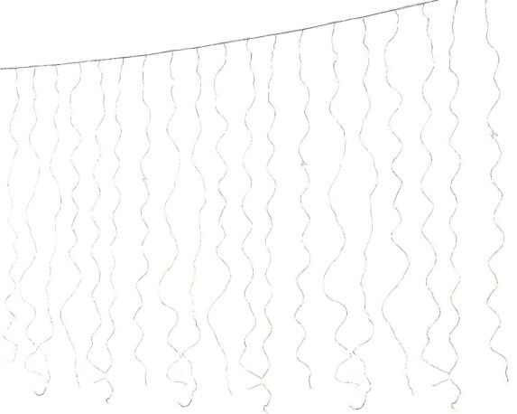 Tenda Luminosa 100 Microled Cavo Bianco con Luce Calda 90x100cm