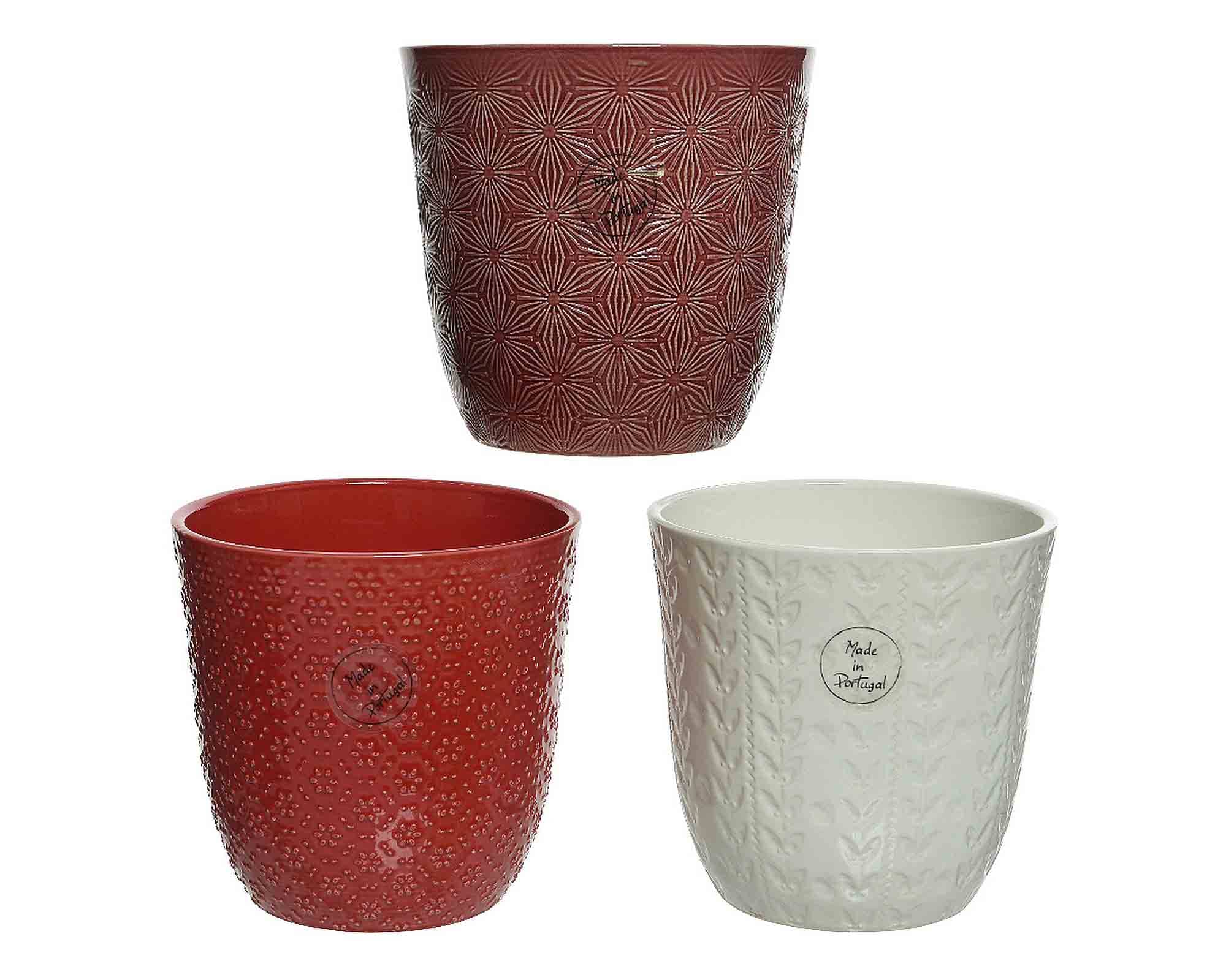 Cachepot Semplice e Pratico Assortiti D13,5x13,5cm in Gres
