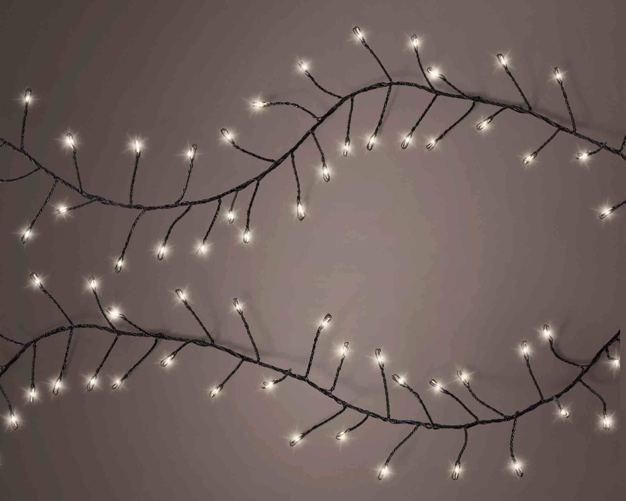 Catena Microled 960 Luci per Interno ed Esterno Caldo e Bianco 1200cm in PVC - immagine 2