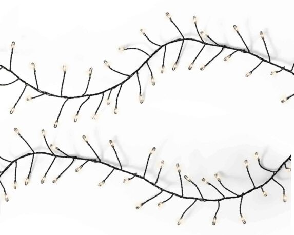 Catena Microled 960 Luci per Interno ed Esterno Caldo e Bianco 1200cm in PVC