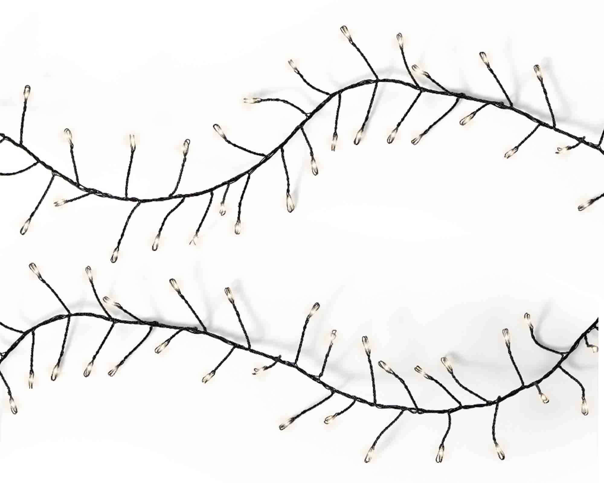 Catena Microled 960 Luci per Interno ed Esterno Caldo e Bianco 1200cm in PVC