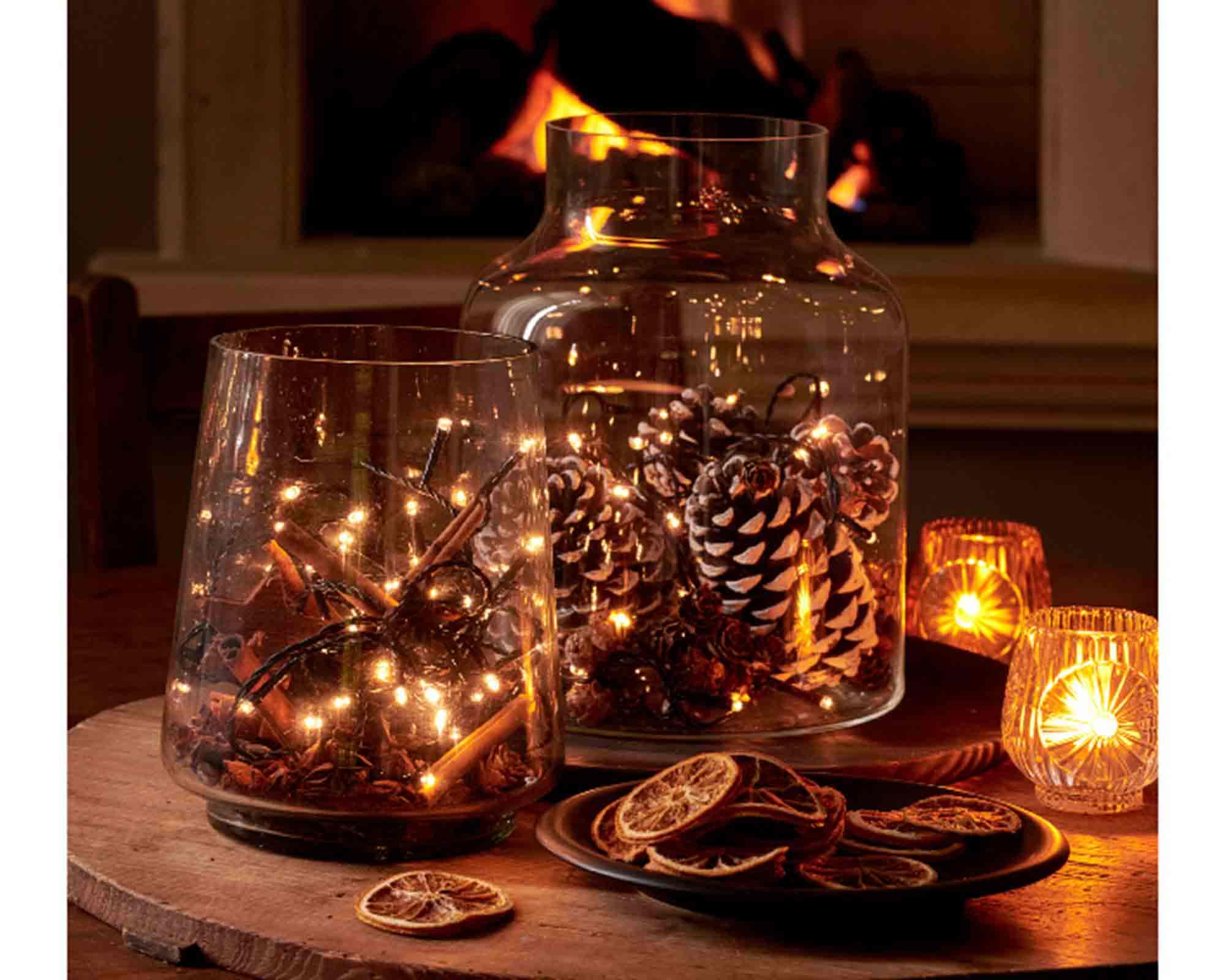 Catena Microled 960 Luci per Interno ed Esterno Caldo e Bianco 1200cm in PVC - immagine 3