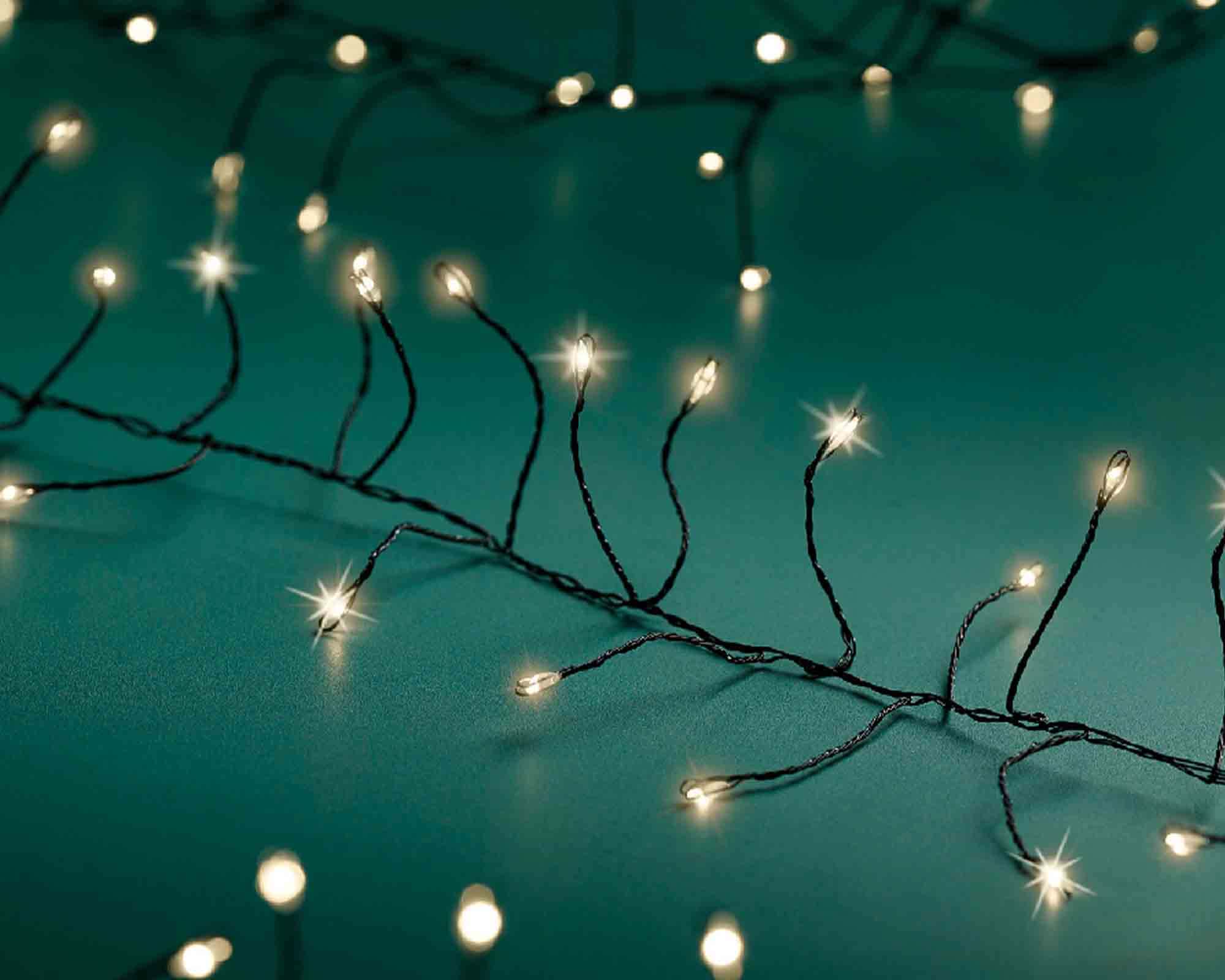 Catena Microled 960 Luci per Interno ed Esterno Caldo e Bianco 1200cm in PVC - immagine 5